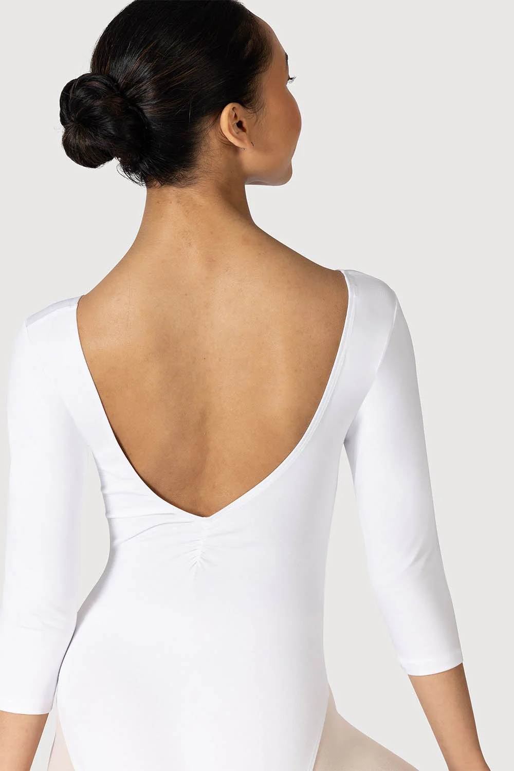 L0439 - Bloch Page Gathered ¾ Sleeve Womens Leotard - Image 5