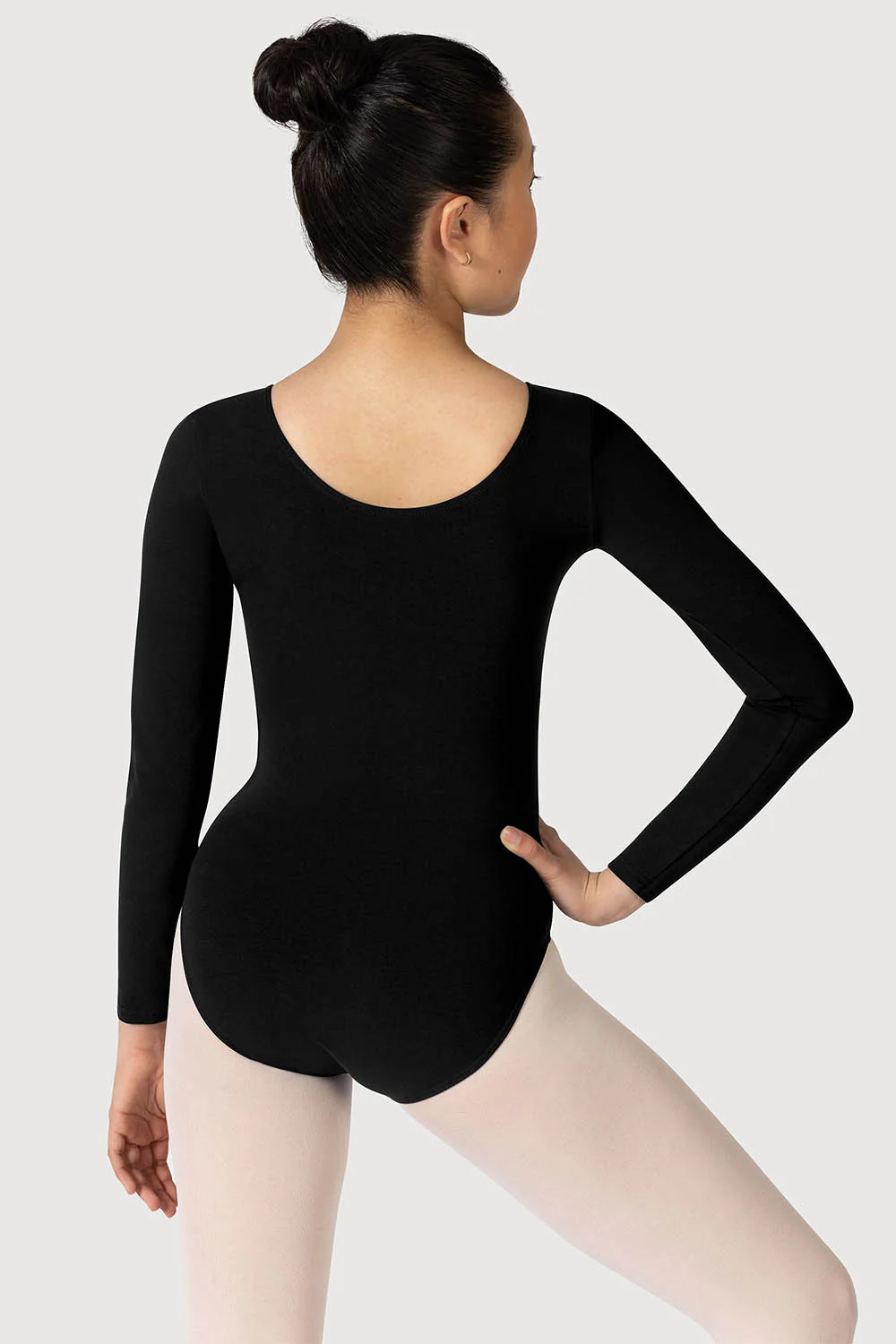 L0459 - Bloch Parla Gathered Long Sleeve Womens Leotard - Image 4