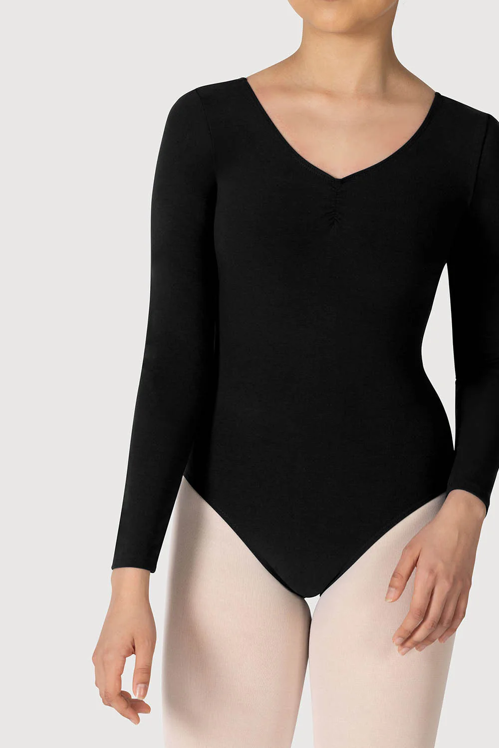 L0459 - Bloch Parla Gathered Long Sleeve Womens Leotard - Image 5