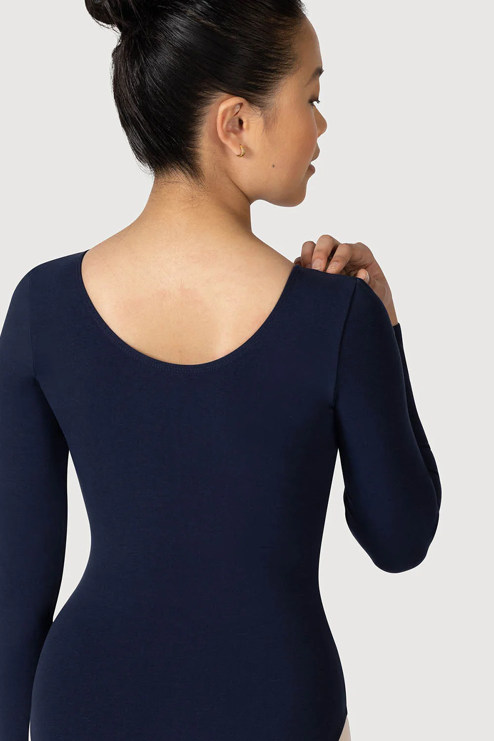 L0459 - Bloch Parla Gathered Long Sleeve Womens Leotard - Image 3