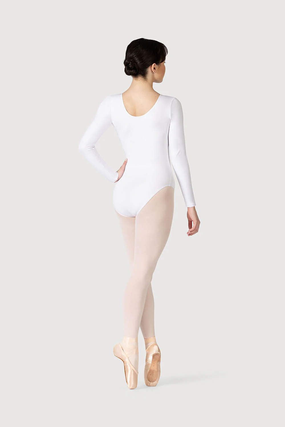L0459 - Bloch Parla Gathered Long Sleeve Womens Leotard - Image 2