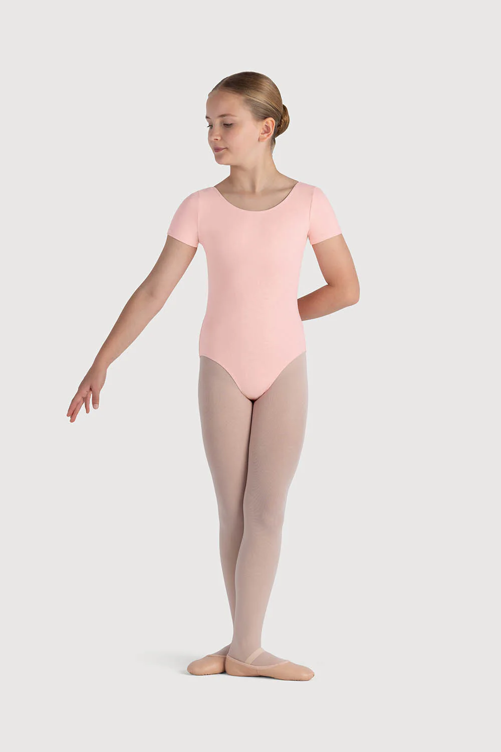 L0802G - Bloch Overture Olisia Short Sleeve Girls Leotard - Image 3