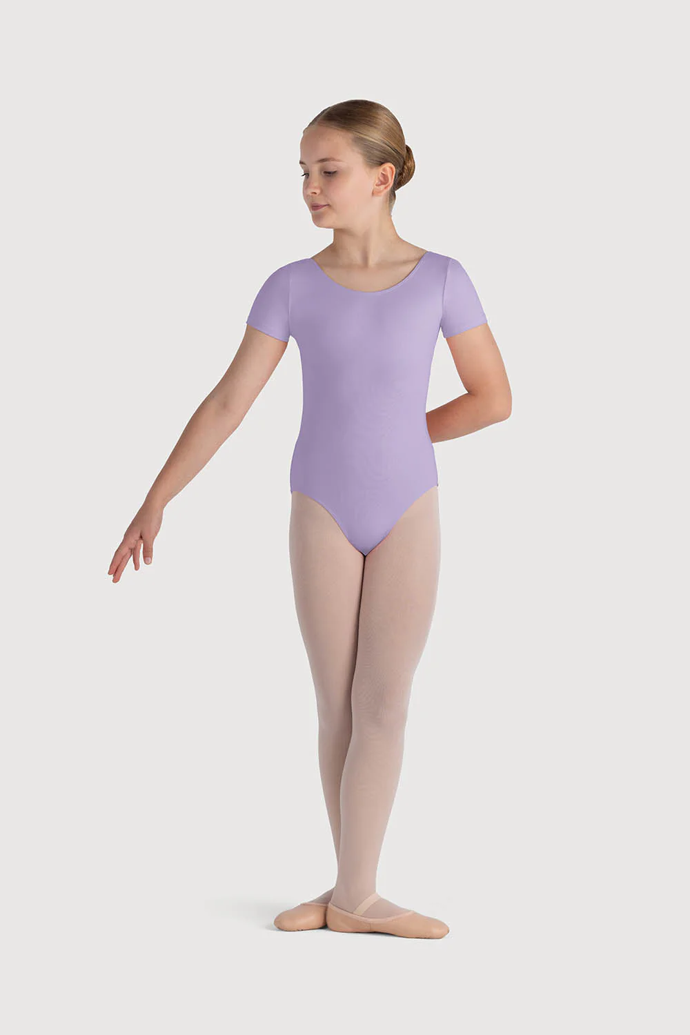 L0802G - Bloch Overture Olisia Short Sleeve Girls Leotard - Image 3