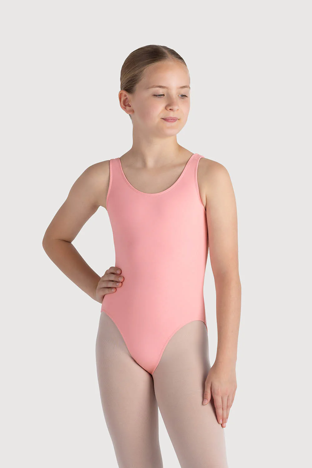 L0808G - Bloch Overture Oona Scoop Neck Girls Tank Leotard - Image 2