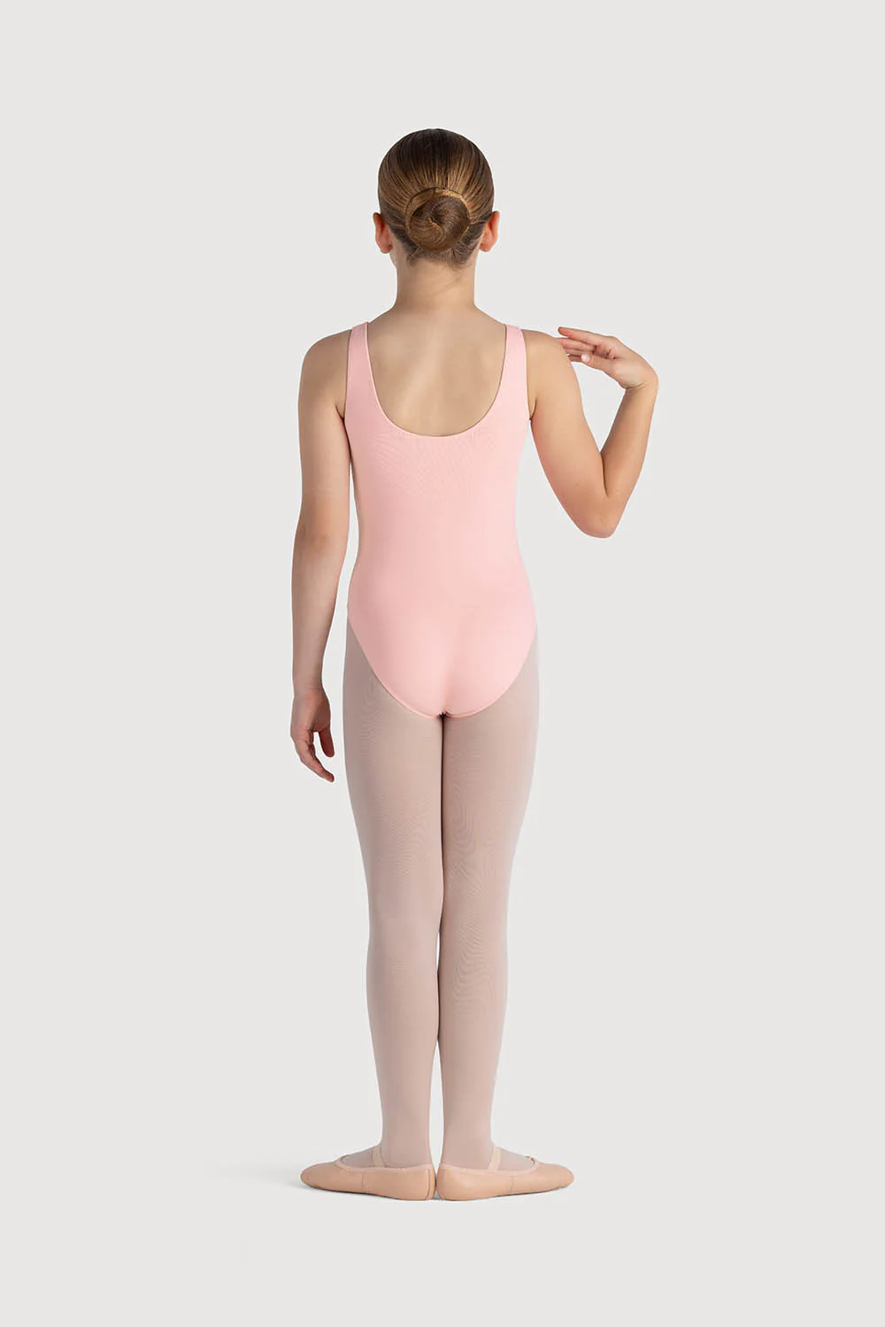 L0828G - Bloch Overture Odetta Sleeveless Pleat Girls Leotard - Image 4