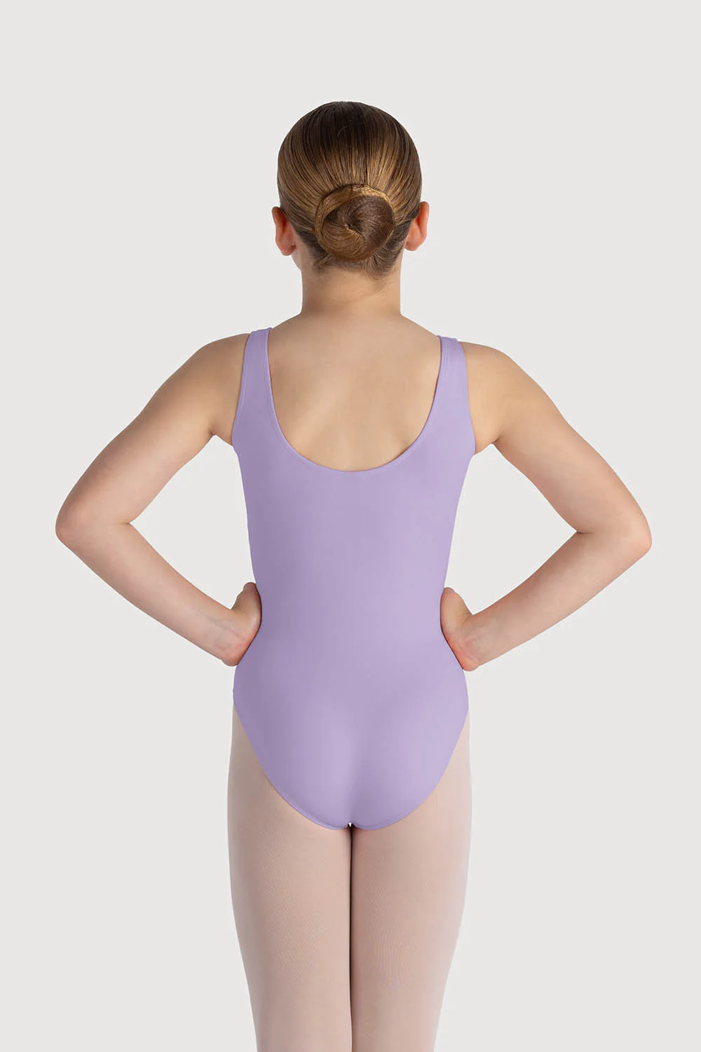 L0828G - Bloch Overture Odetta Sleeveless Pleat Girls Leotard - Image 2