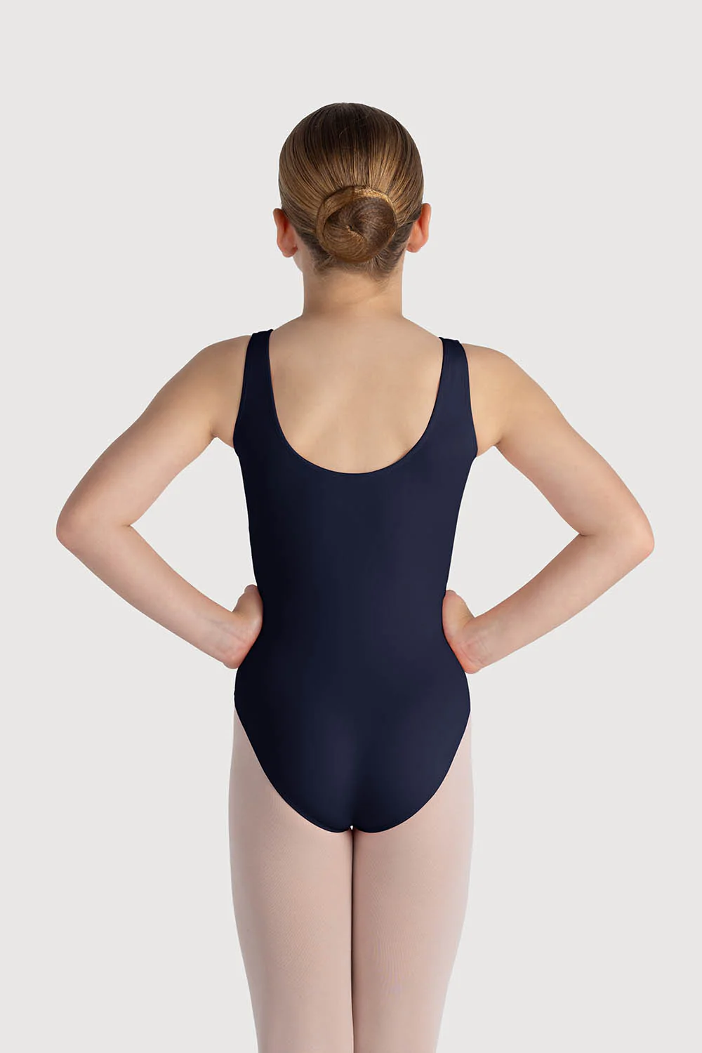 L0828G - Bloch Overture Odetta Sleeveless Pleat Girls Leotard - Image 2