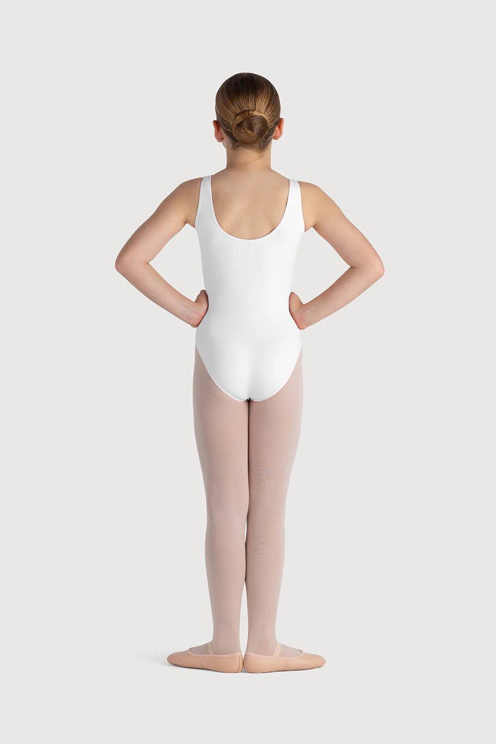 L0828G - Bloch Overture Odetta Sleeveless Pleat Girls Leotard - Image 4