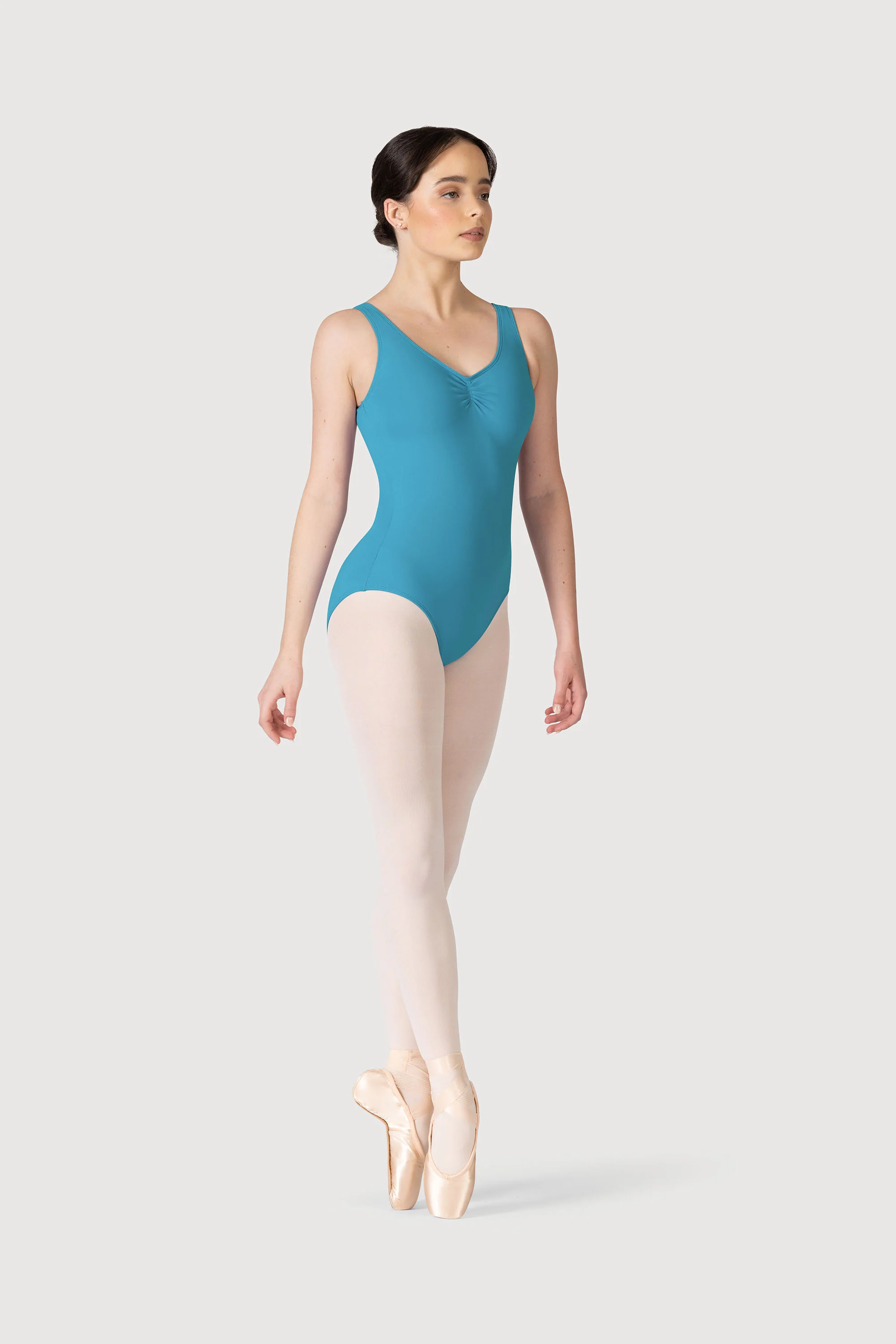 L0828L - Bloch Overture Odetta Sleeveless Pleat Womens Leotard - Image 5