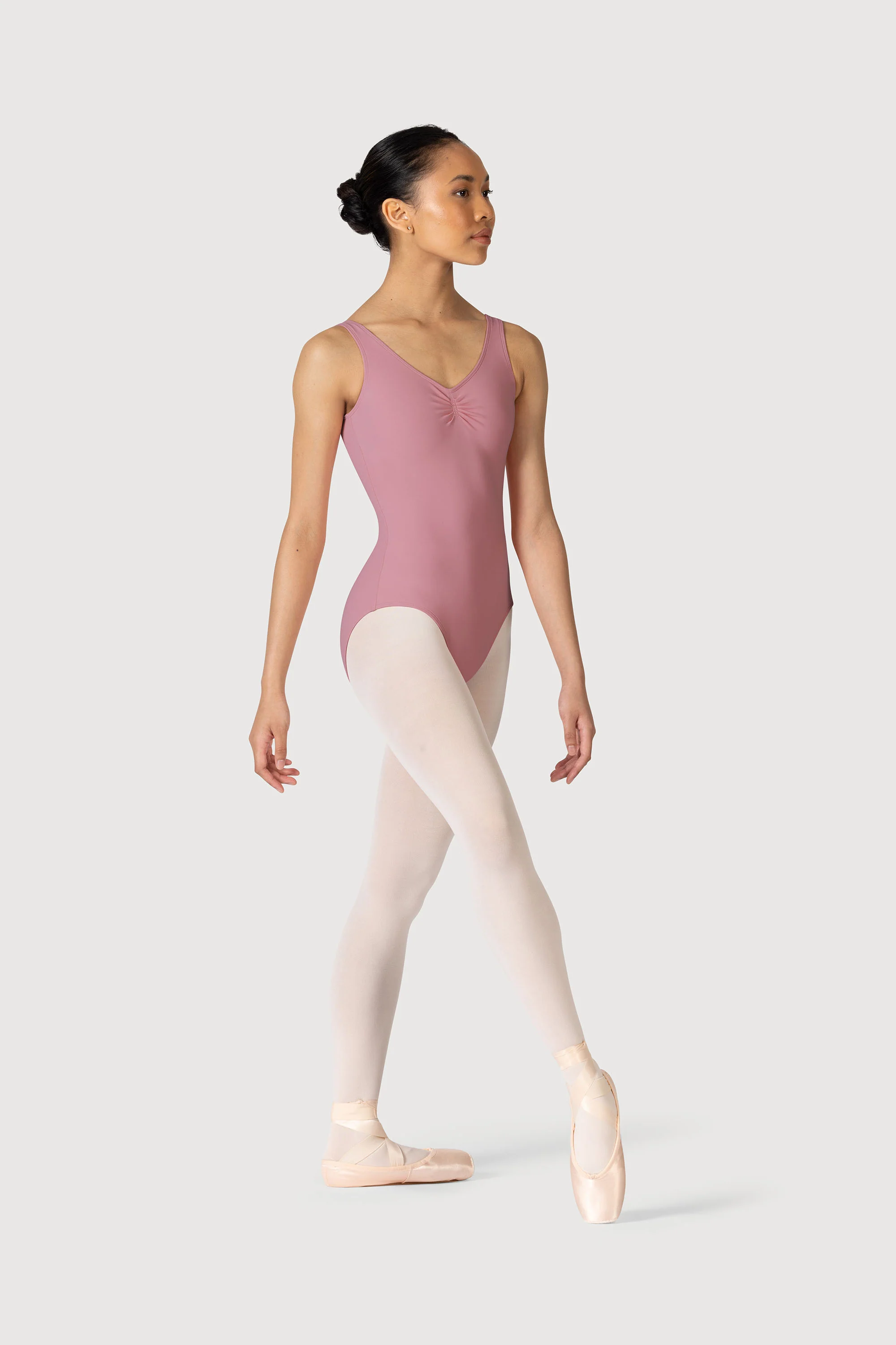 L0828L - Bloch Overture Odetta Sleeveless Pleat Womens Leotard - Image 5