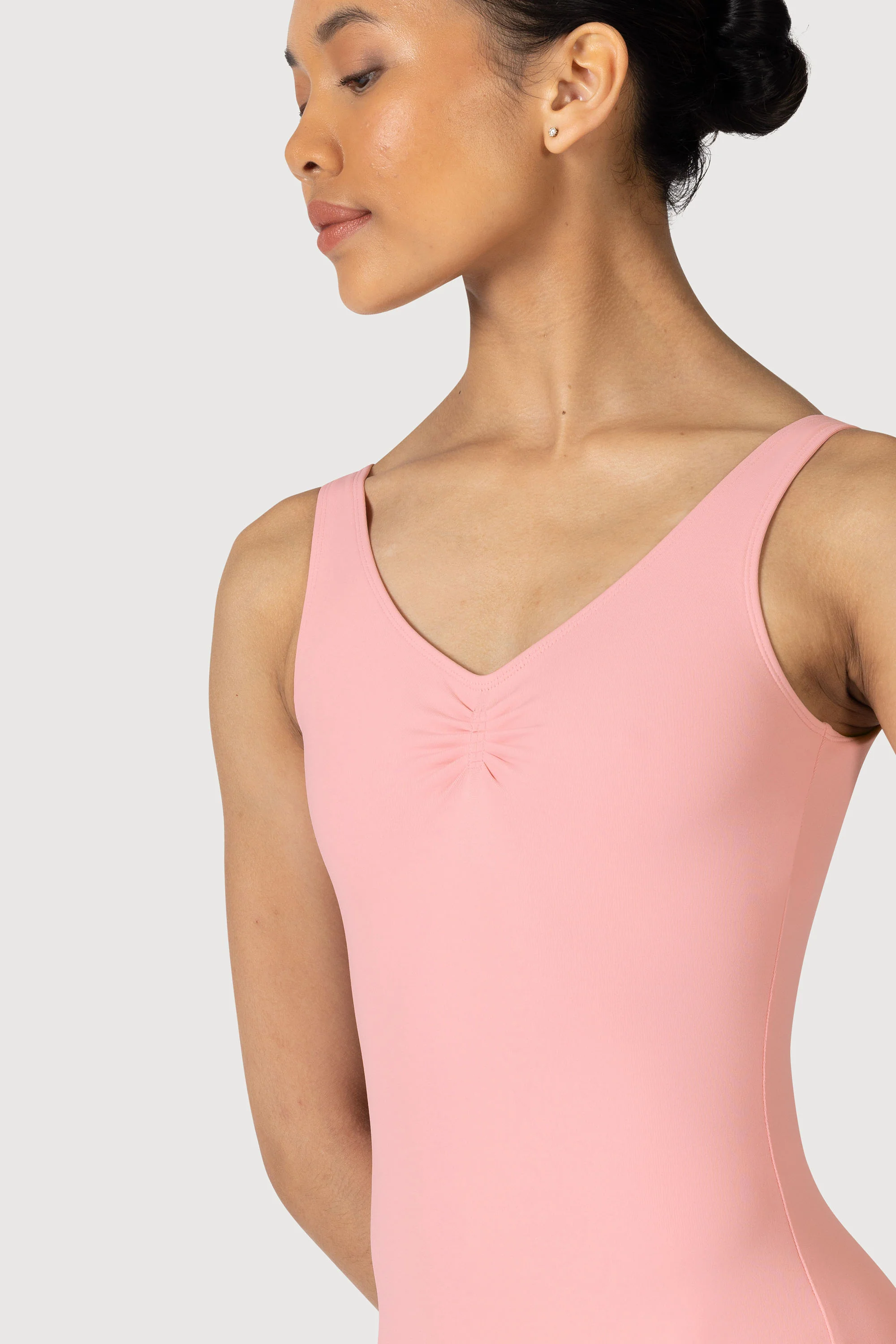 L0828L - Bloch Overture Odetta Sleeveless Pleat Womens Leotard - Image 3