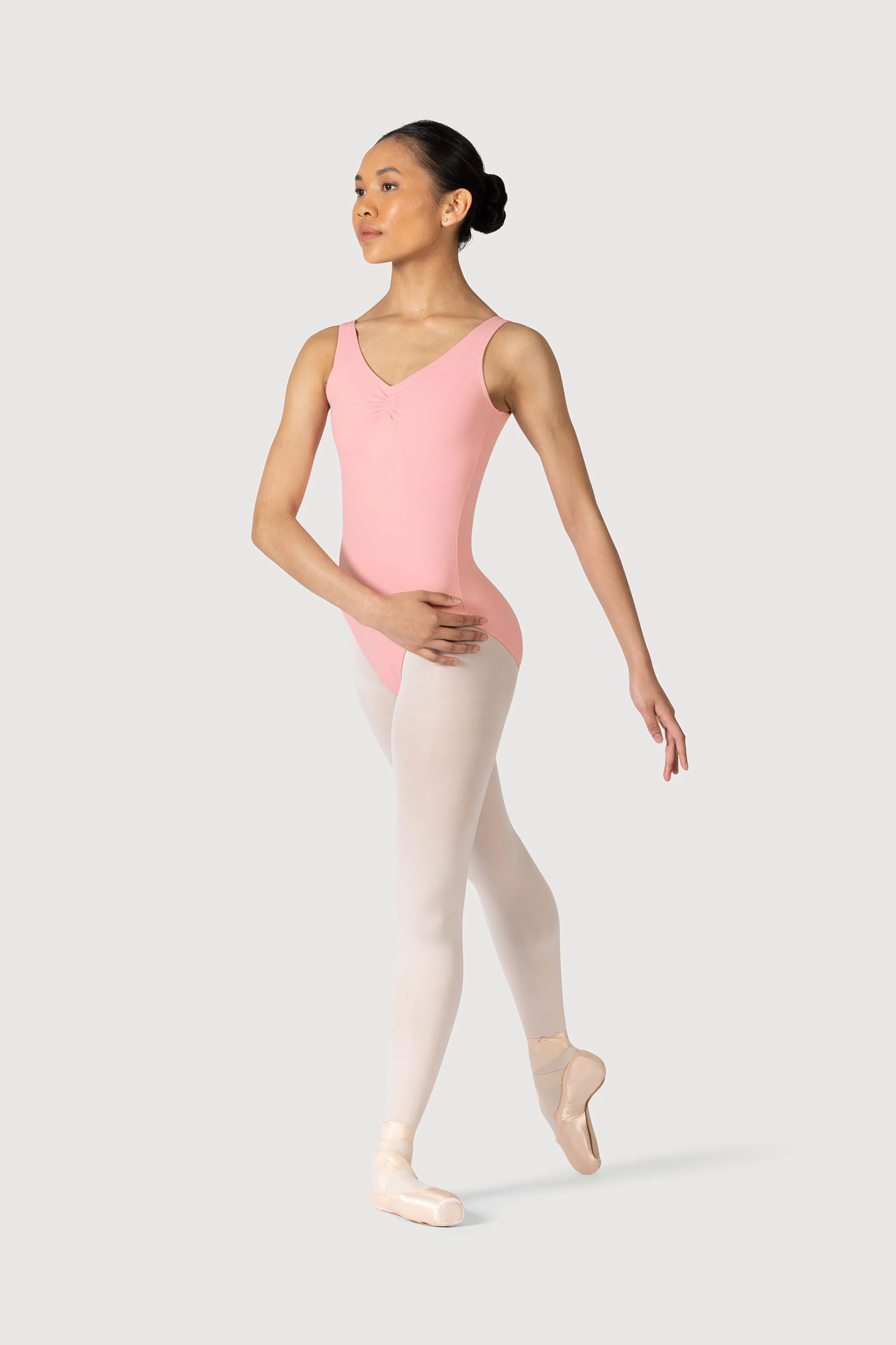 L0828L - Bloch Overture Odetta Sleeveless Pleat Womens Leotard - Image 5