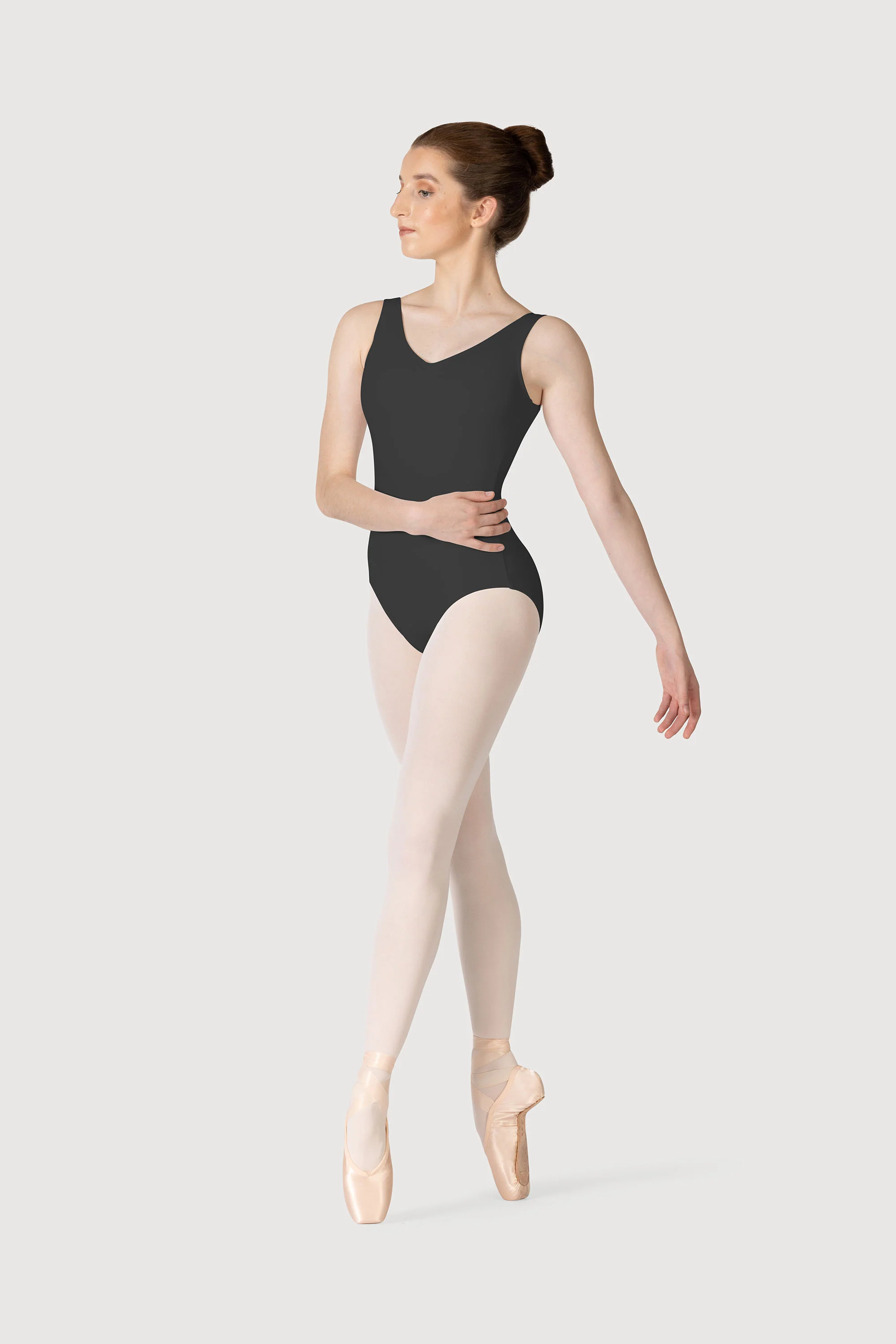 L0828L - Bloch Overture Odetta Sleeveless Pleat Womens Leotard - Image 5