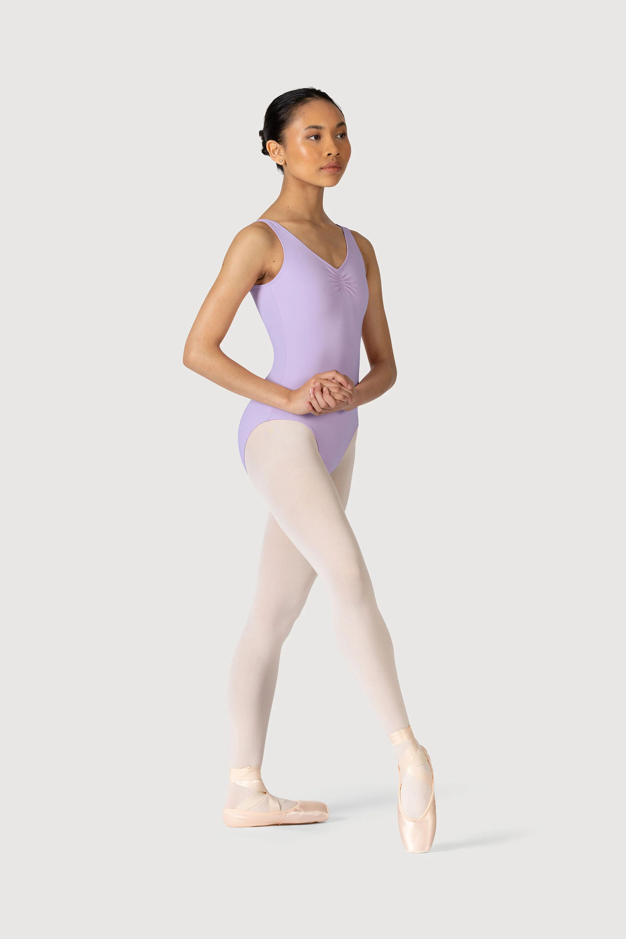 L0828L - Bloch Overture Odetta Sleeveless Pleat Womens Leotard - Image 5