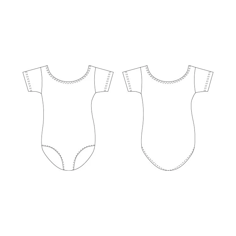 L3602B - Bloch Bannon Cap Sleeve Boys Leotard - Image 3