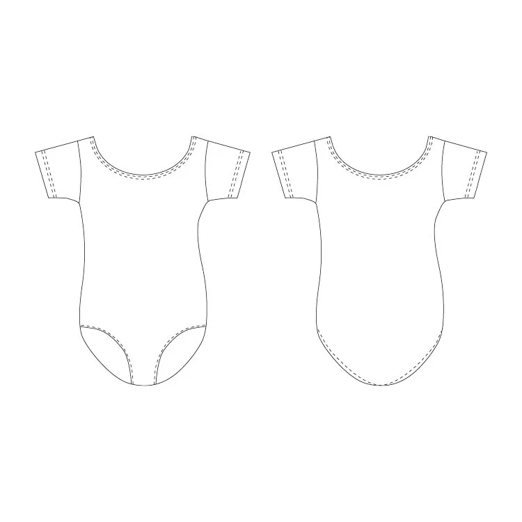 L3602M - Bloch Boyd Cap sleeve Mens Leotard - Image 2