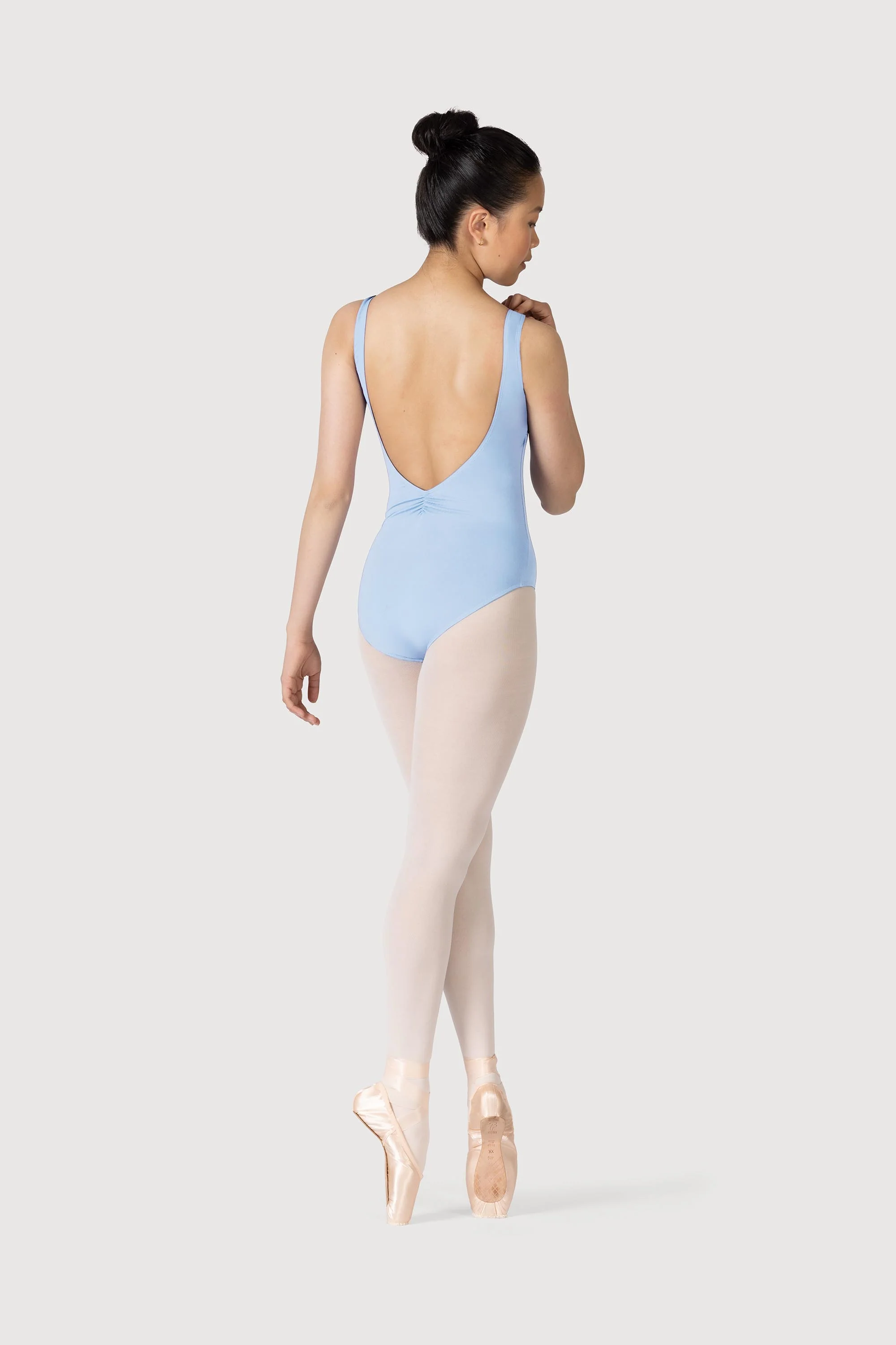 L3866SB - Bloch Microlux™ Gayleena Empire Gathered Front Wide Strap Leotard - Image 2