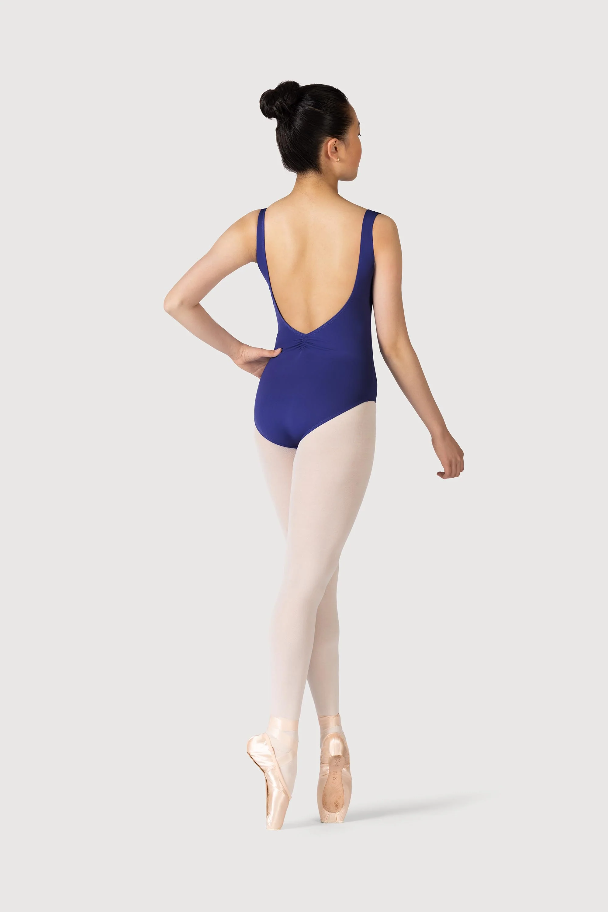 L3866SB - Bloch Microlux™ Gayleena Empire Gathered Front Wide Strap Leotard - Image 2