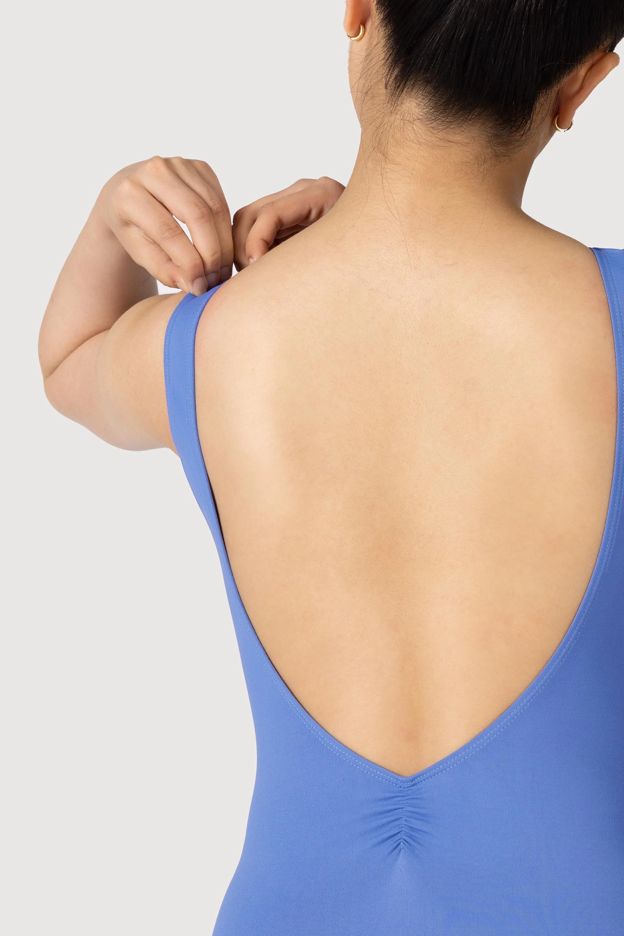 L3866SB - Bloch Microlux™ Gayleena Empire Gathered Front Wide Strap Leotard - Image 6