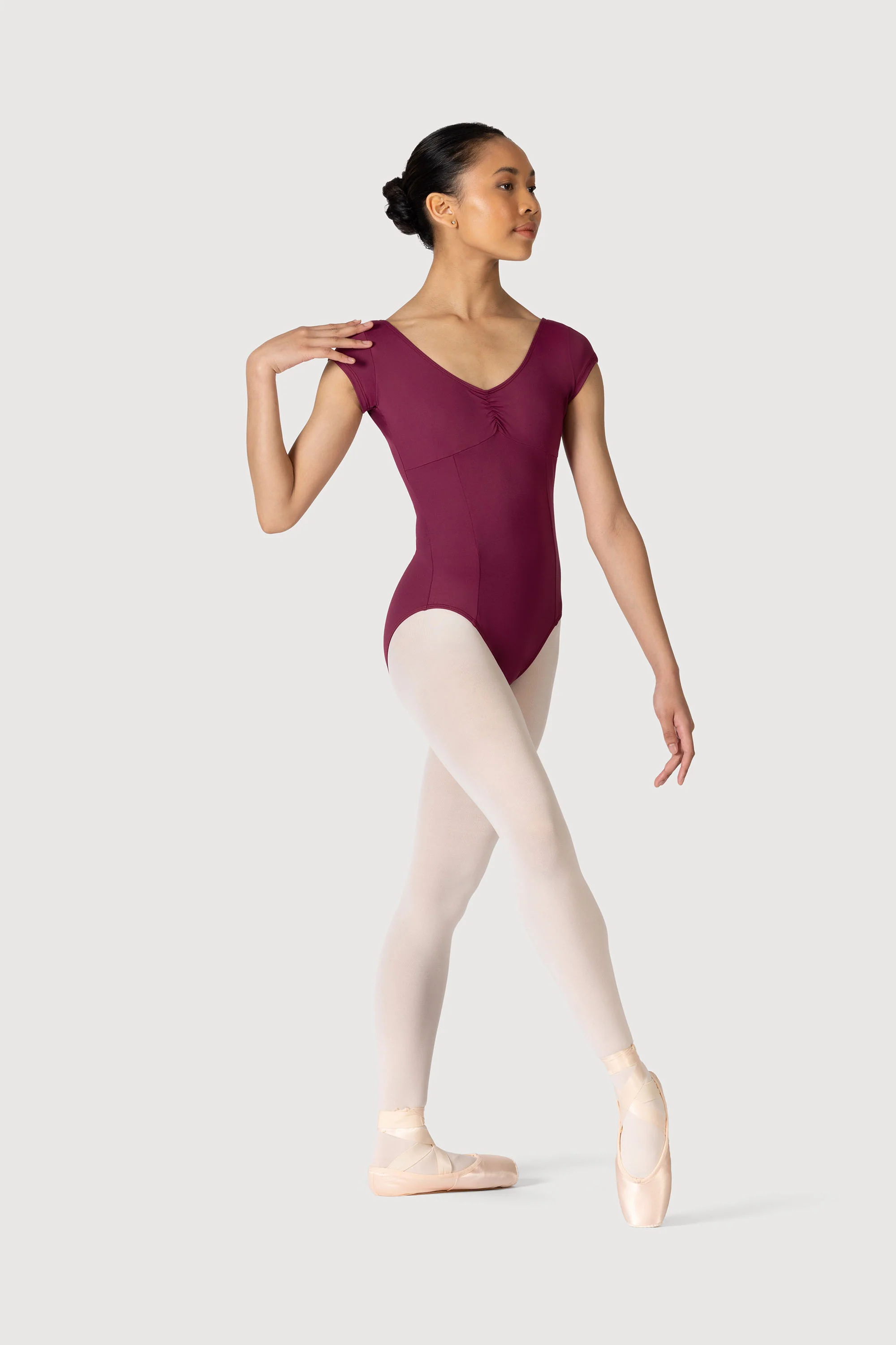 L3872LI - Bloch Varda Repertoire Womens Cap Sleeve Leotard - Image 4