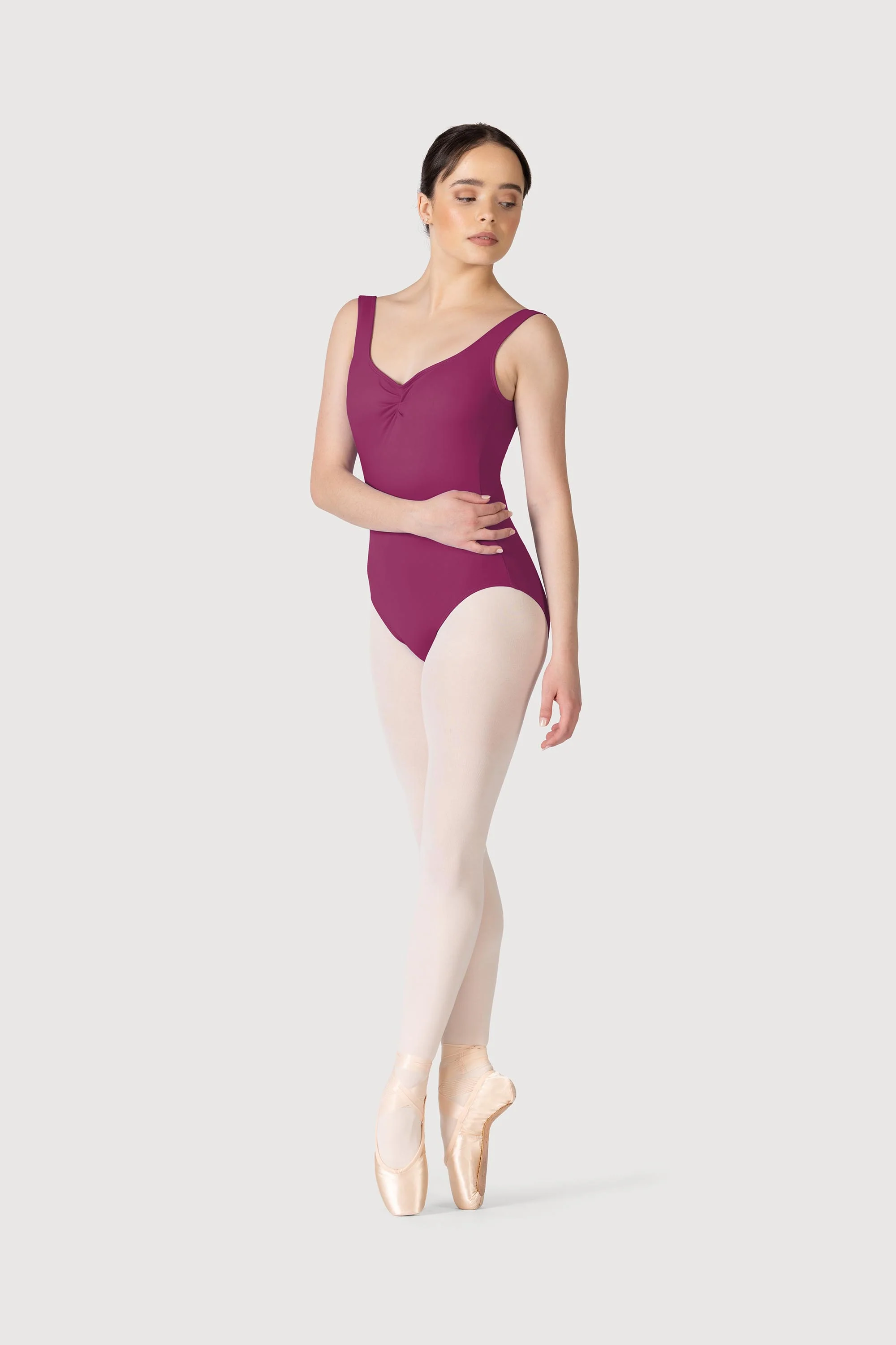 L3888 - Bloch Cecilie Gathered Tank Womens Leotard - Image 3