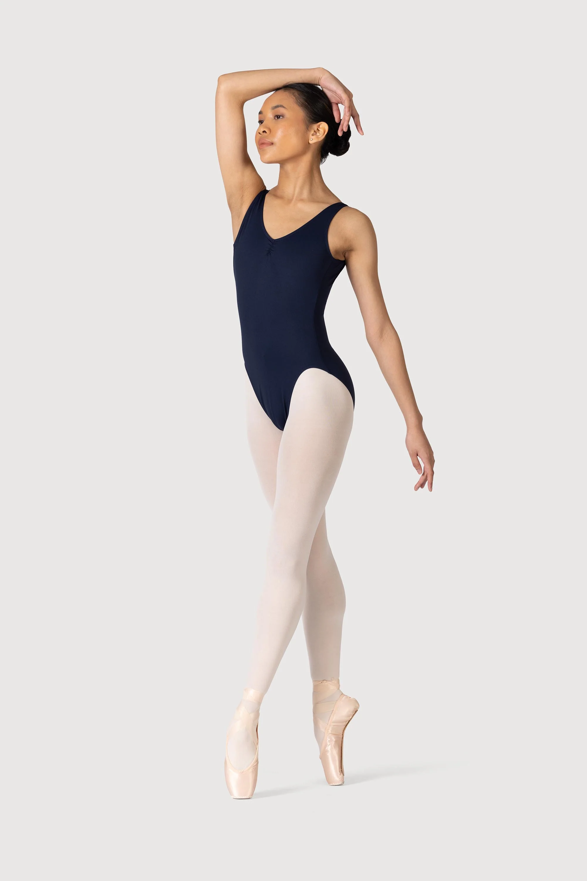 L3888LI - Bloch Microlux™ Nyla Gather Front & Low Back Womens Leotard - Image 3