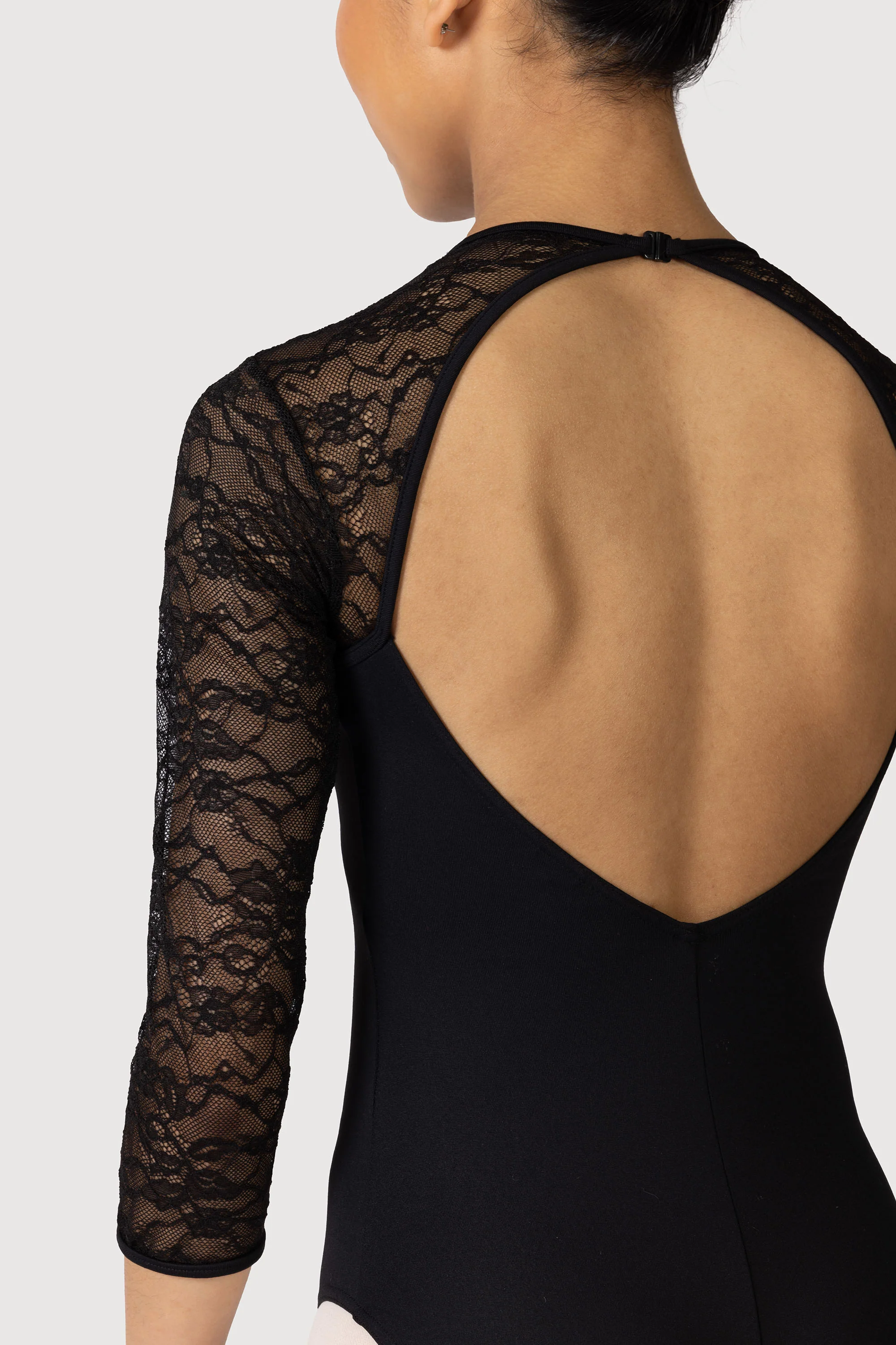 L56016 - Bloch Kate 3/4 Womens Sleeve Lace Leotard - Image 5