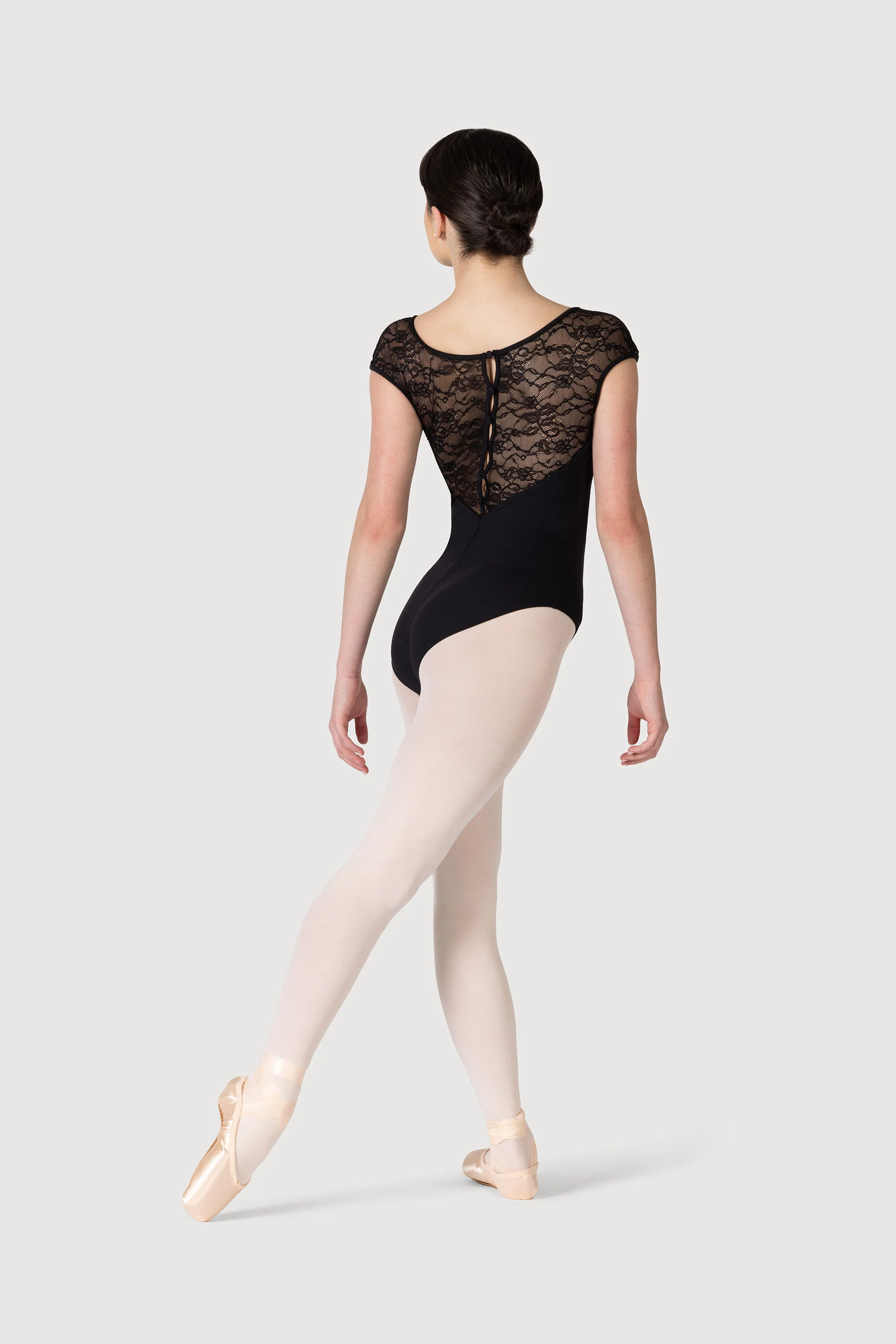 L56042 - Bloch Chiwa Womens Lace Button Leotard - Image 5