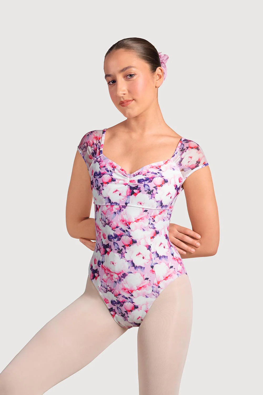 LB5242 - Bloch Belvia Fitted Cap Sleeve Womens Leotard - Image 3