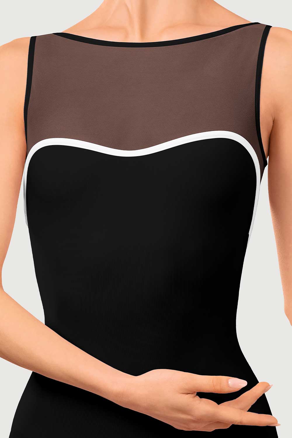 LB5260 - Bloch Arno Womens Boat Neck Leotard - Image 3