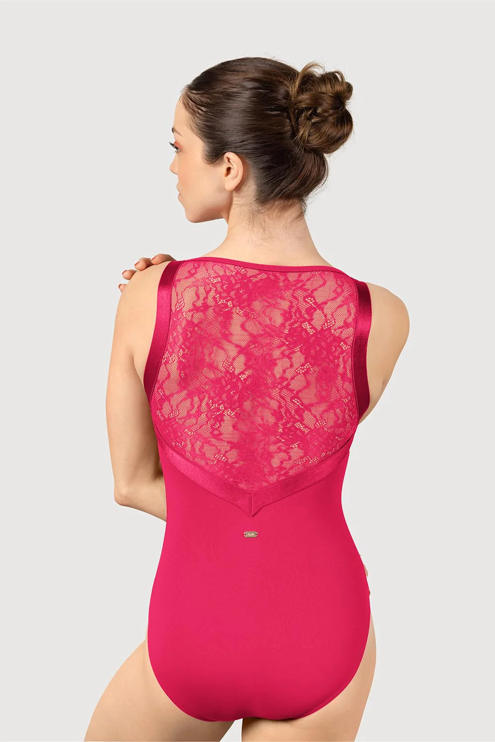 LM54044 - Mirella Lace Back Womens Tank Strap Leotard - Image 2