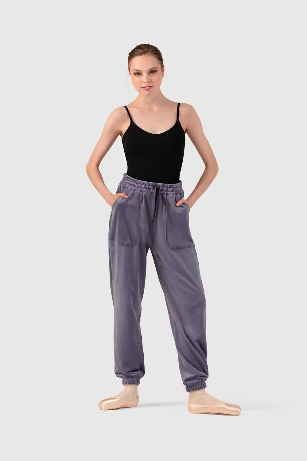 P580003 - Bloch Gloria Womens Velvet Sweatpant - Image 4