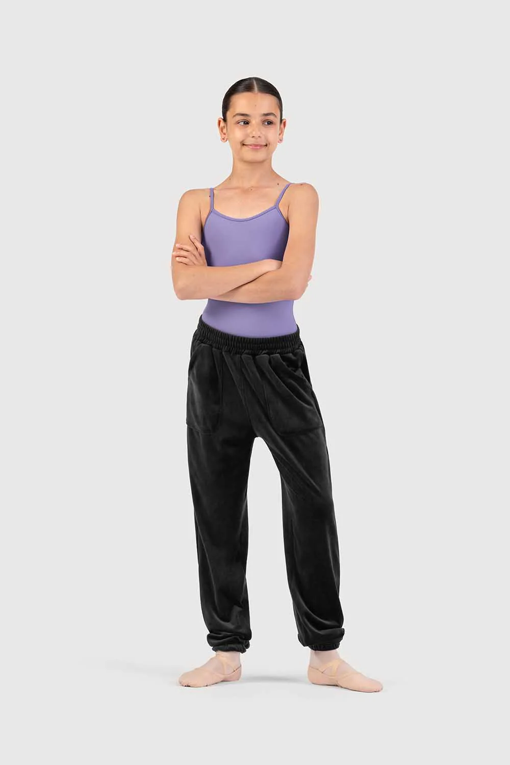 P580004G - Bloch Nicole Girls Velvet Sweatpant - Image 4