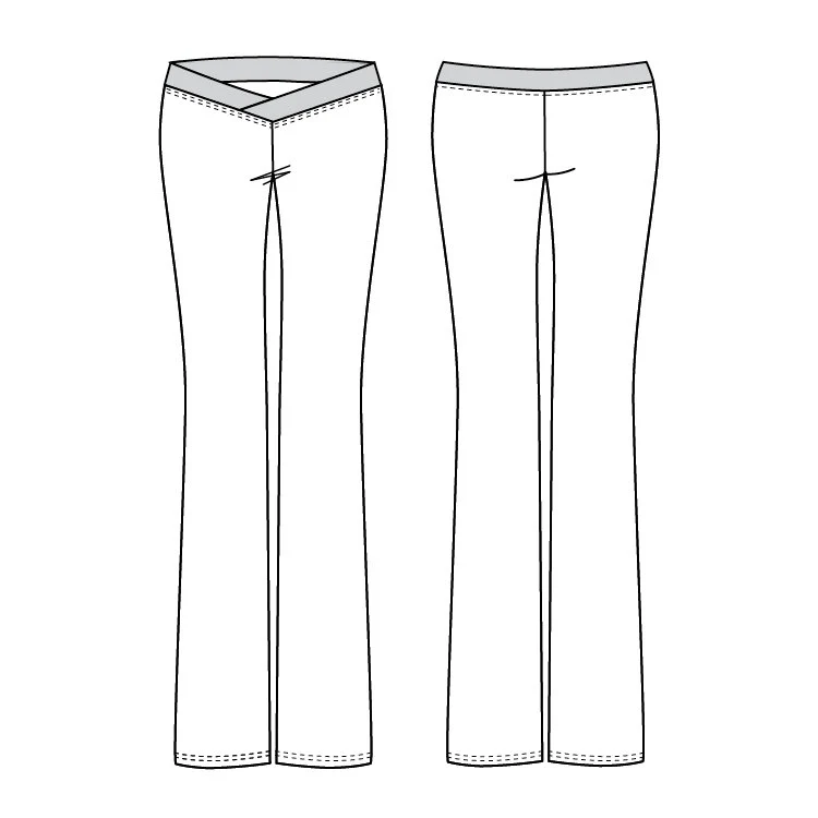 PF5801 - Bloch V Front Womens Pant - Image 4