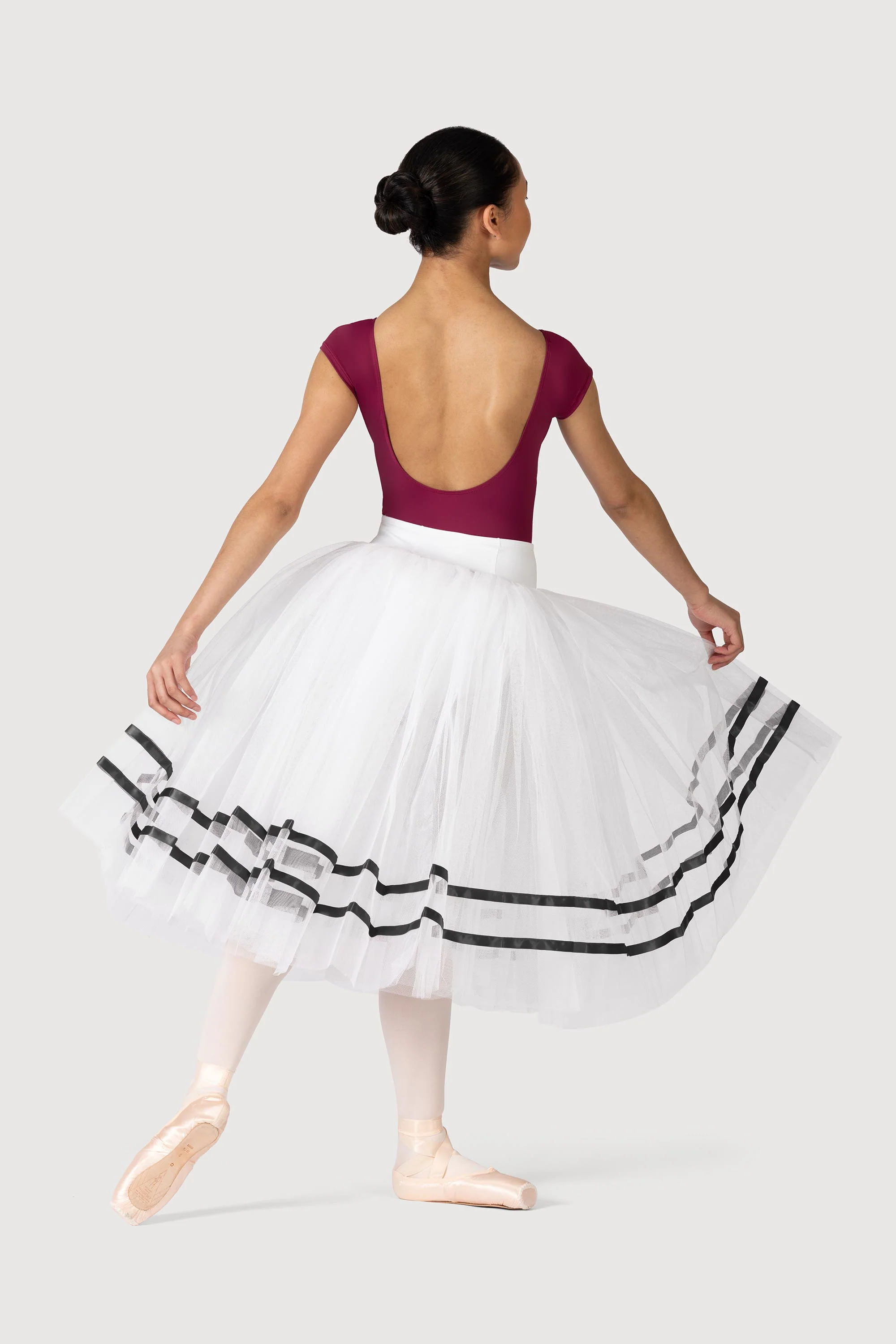 R0131L - Bloch Giselle Womens Ribbon Romantic ½ Tutu Skirt - Image 2