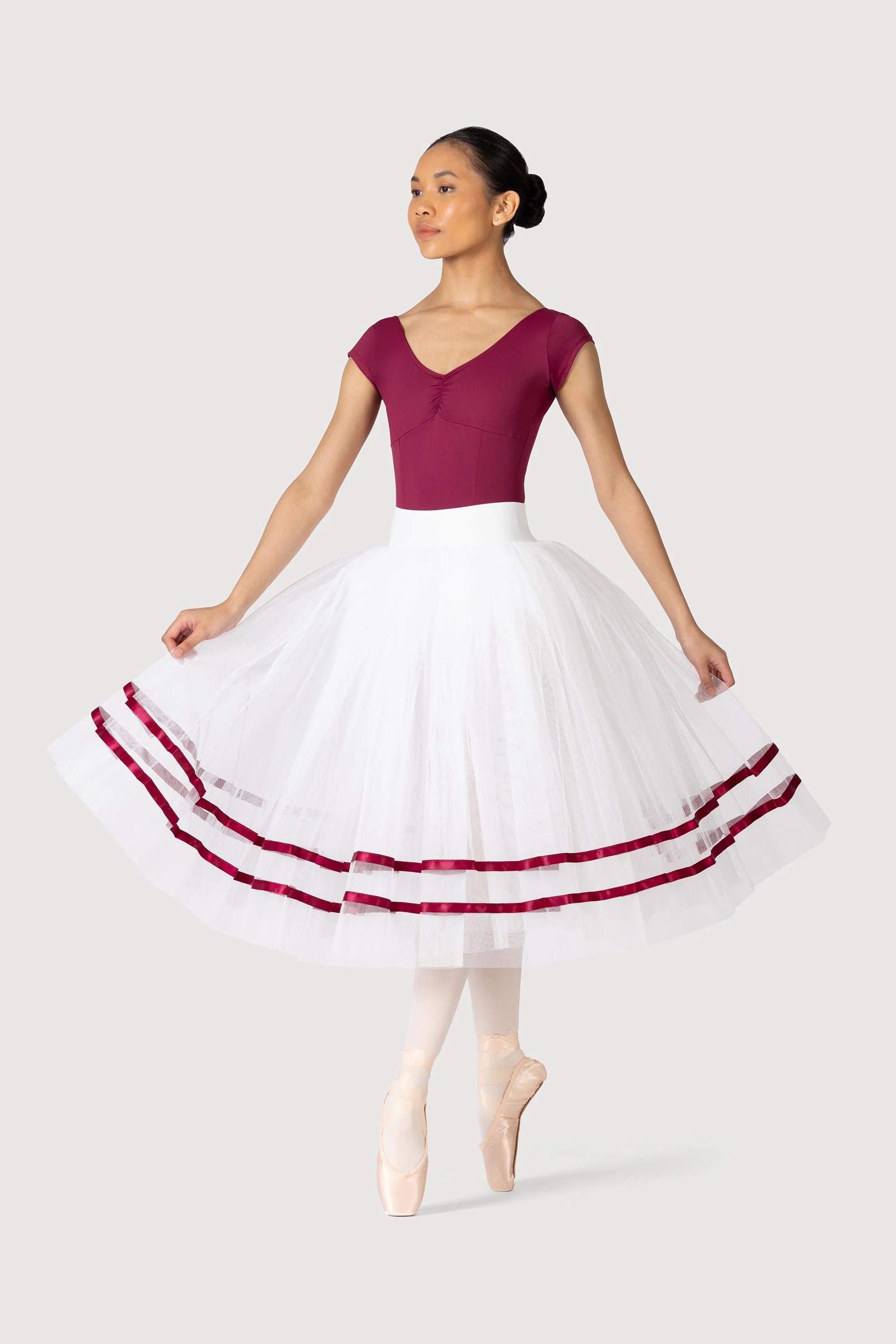 R0131L - Bloch Giselle Womens Ribbon Romantic ½ Tutu Skirt