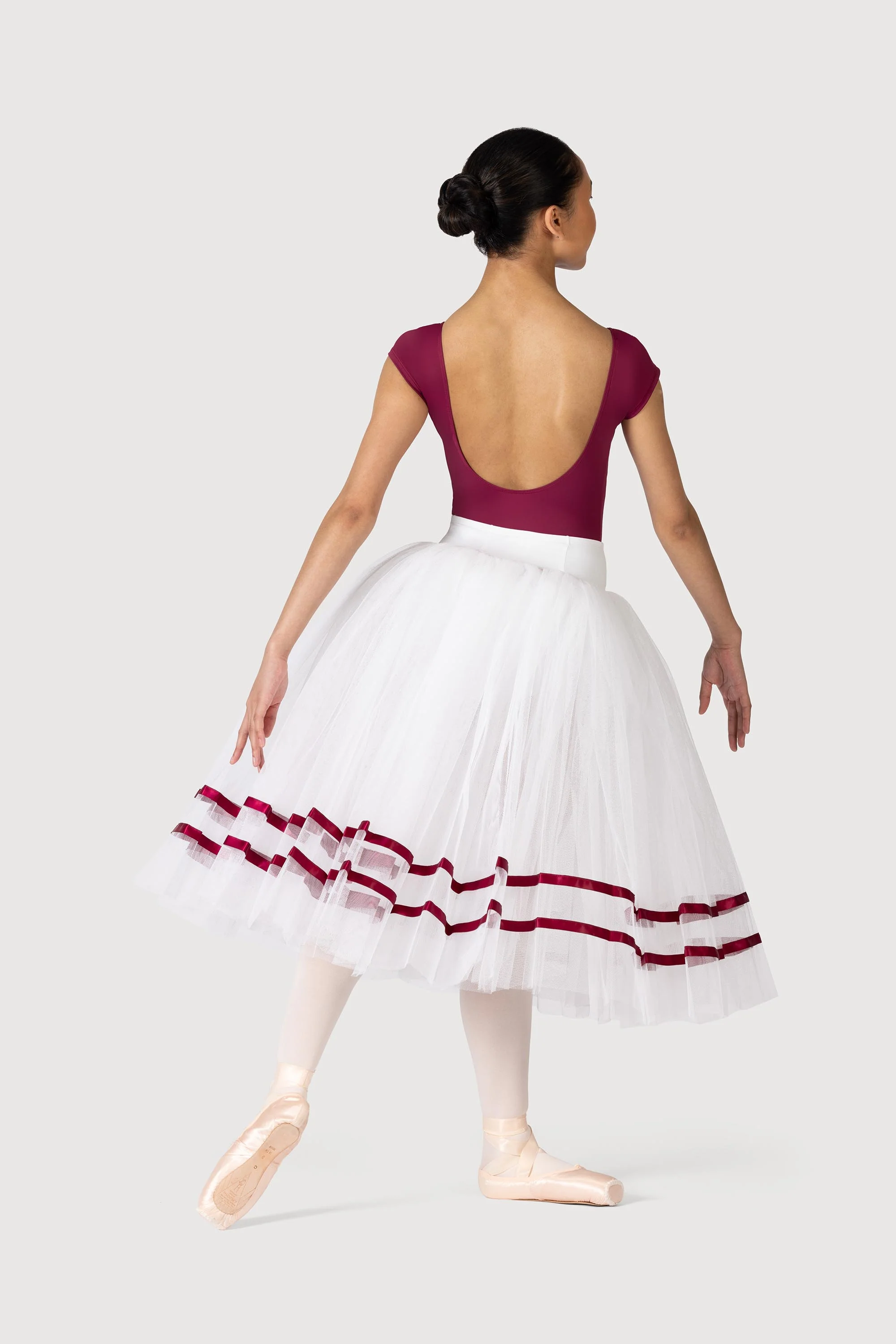 R0131L - Bloch Giselle Womens Ribbon Romantic ½ Tutu Skirt - Image 2