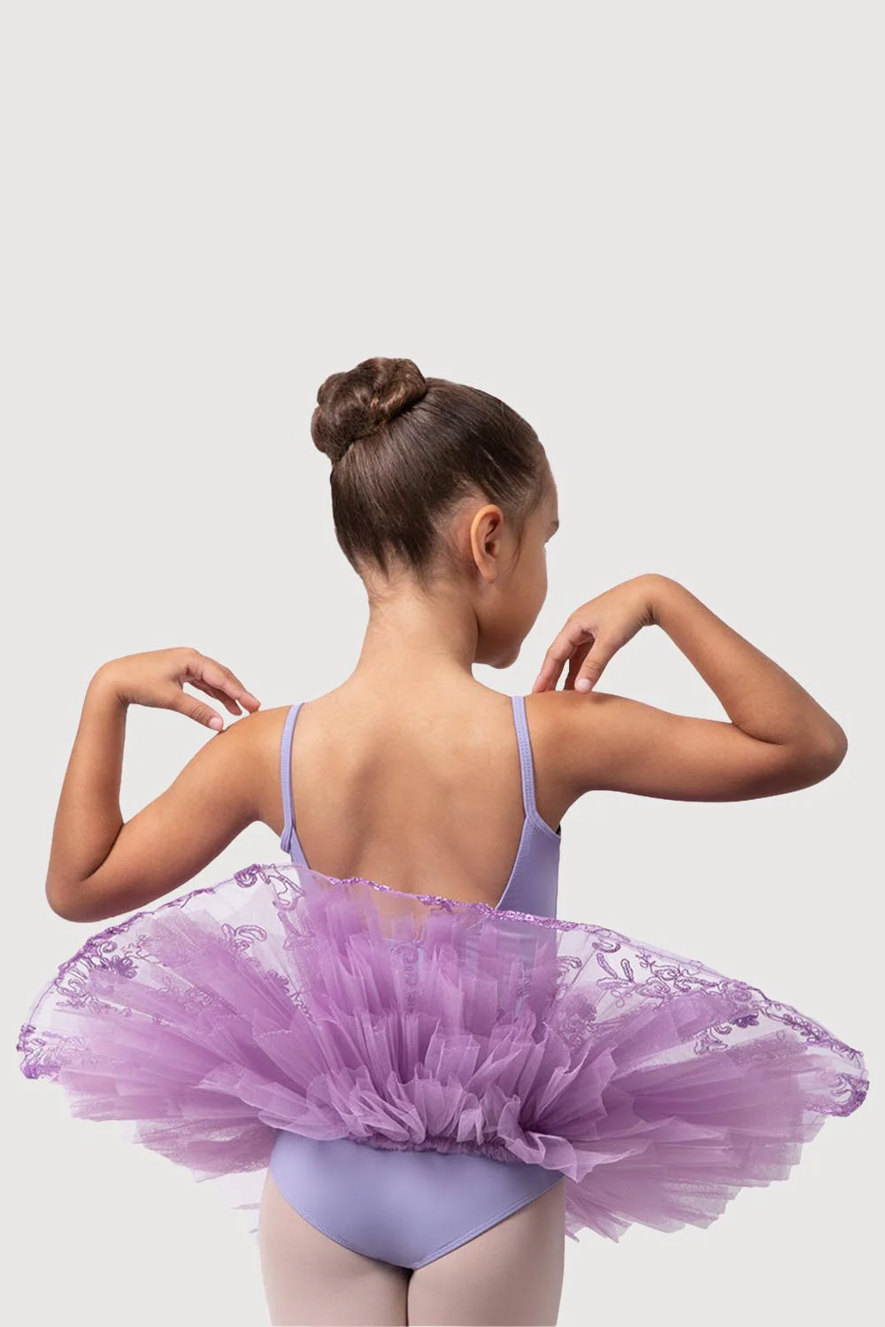 R0820G - Bloch 'Perlaida' Sequin Overlay Girls Tutu Dress - Image 2