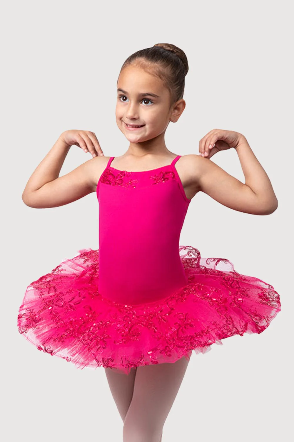 R0820G - Bloch 'Perlaida' Sequin Overlay Girls Tutu Dress