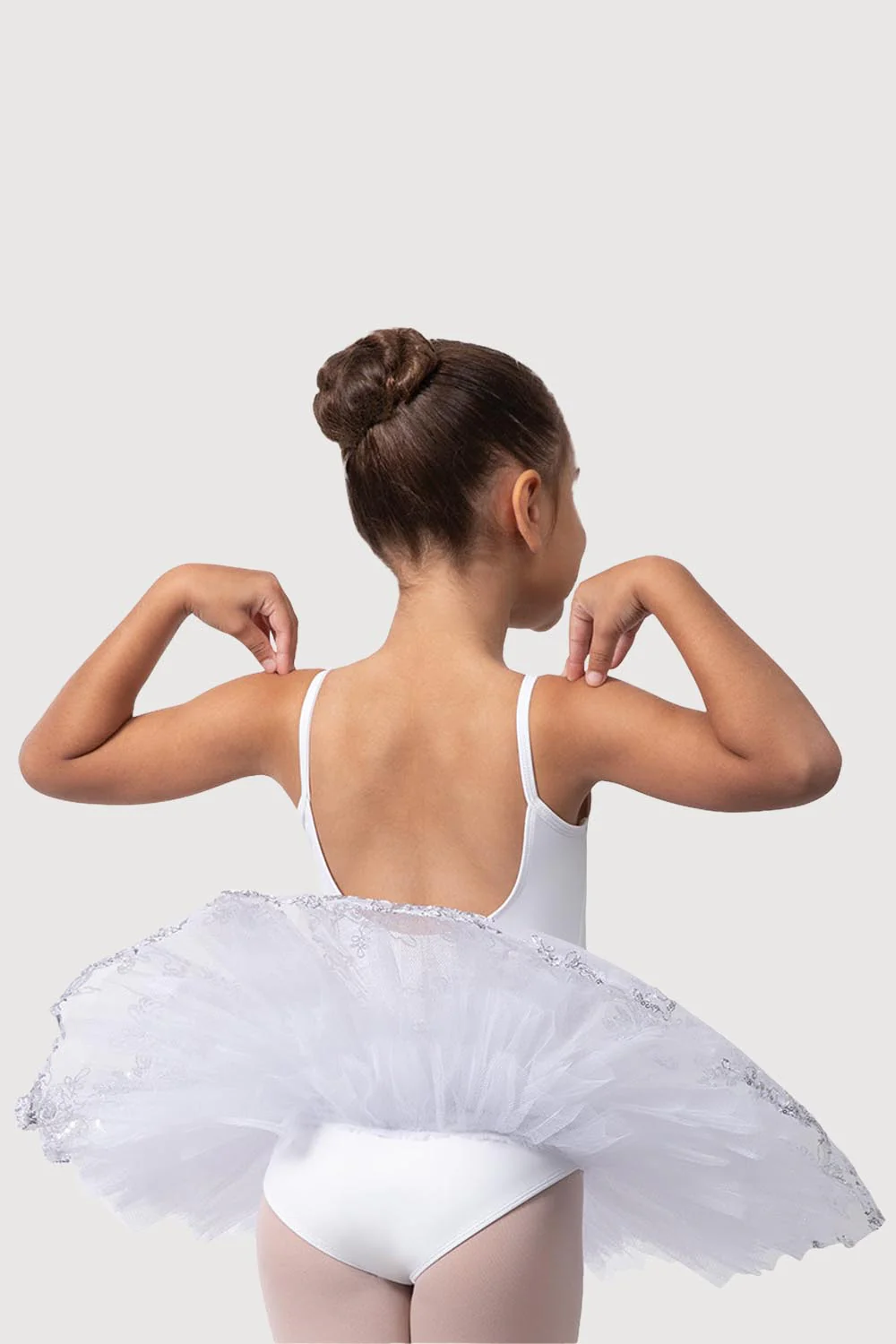 R0820G - Bloch 'Perlaida' Sequin Overlay Girls Tutu Dress - Image 2