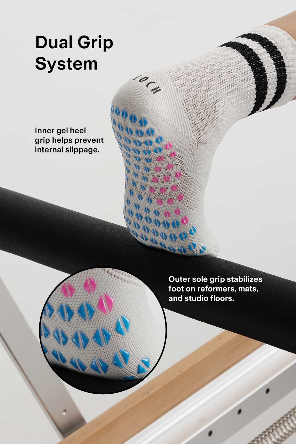 S0911 - CoreGrip Pro Pilates Sock - Image 4