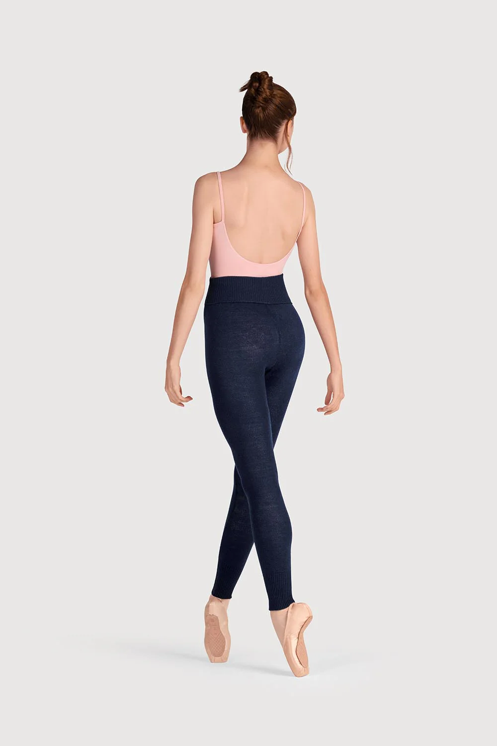 T0105 - Bloch Full Length Roll Waist Womens Warmup Pant - Image 4