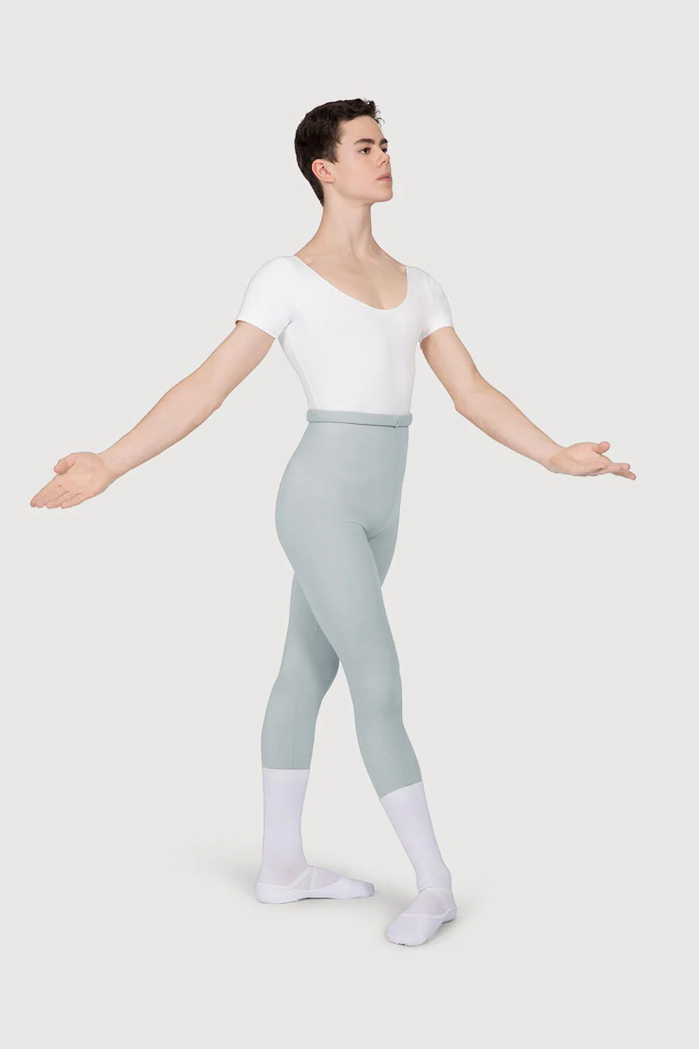 T3800HW - Bloch Verne Extra High Waist Mens Fitted Full Length Tight