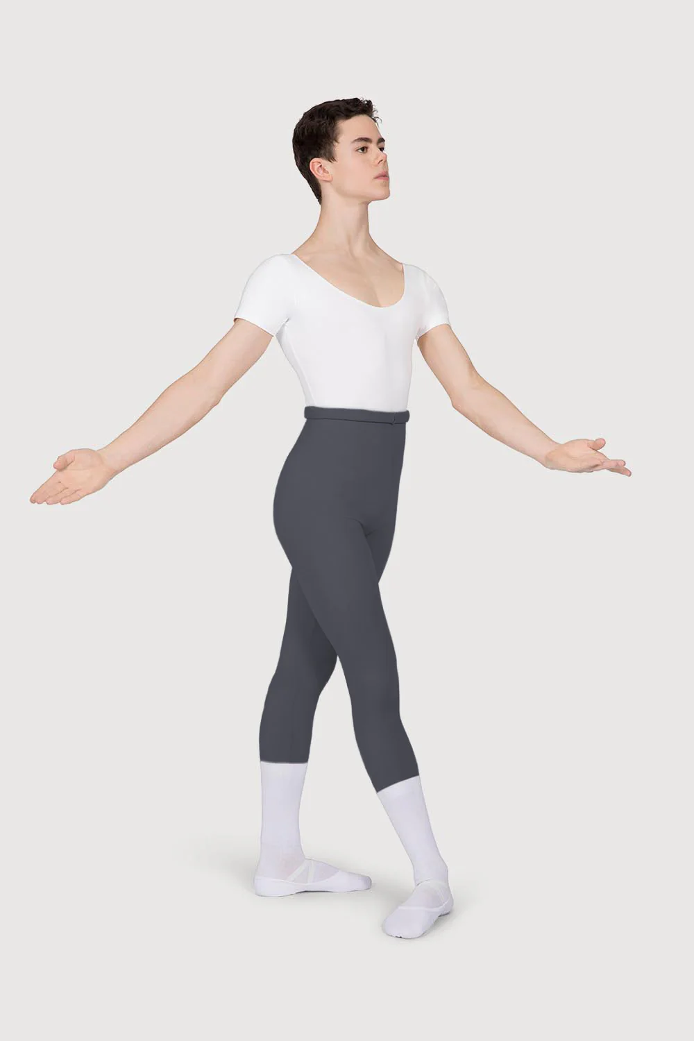 T3800HW - Bloch Verne Extra High Waist Mens Fitted Full Length Tight