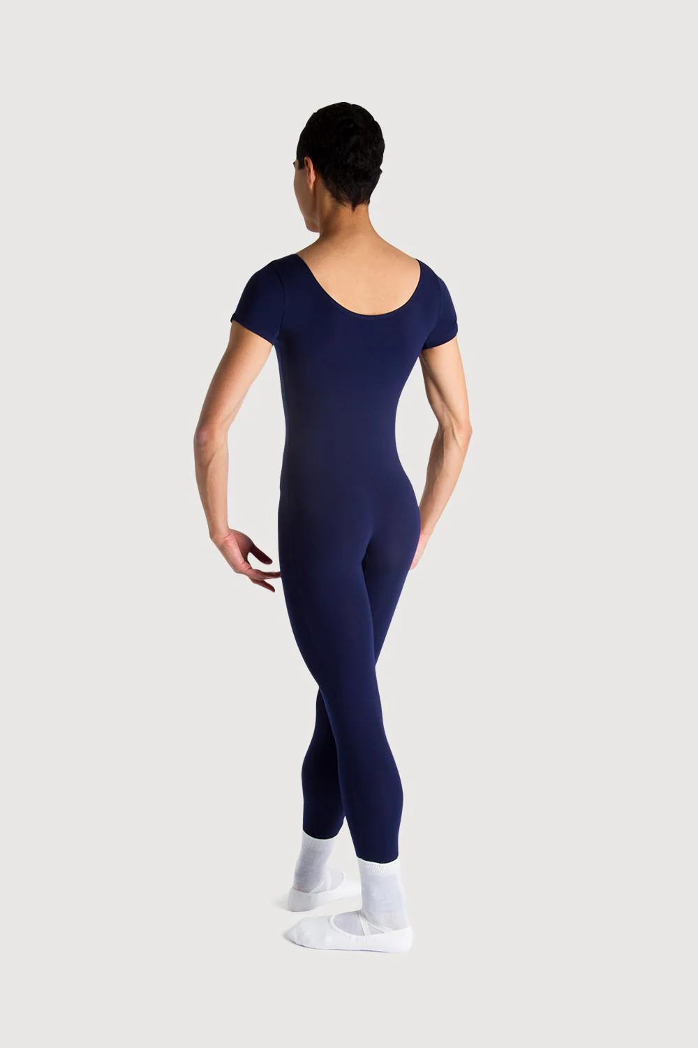 U3472M - Bloch Matt Scoop Neck Cap Sleeve Mens Unitard - Image 2