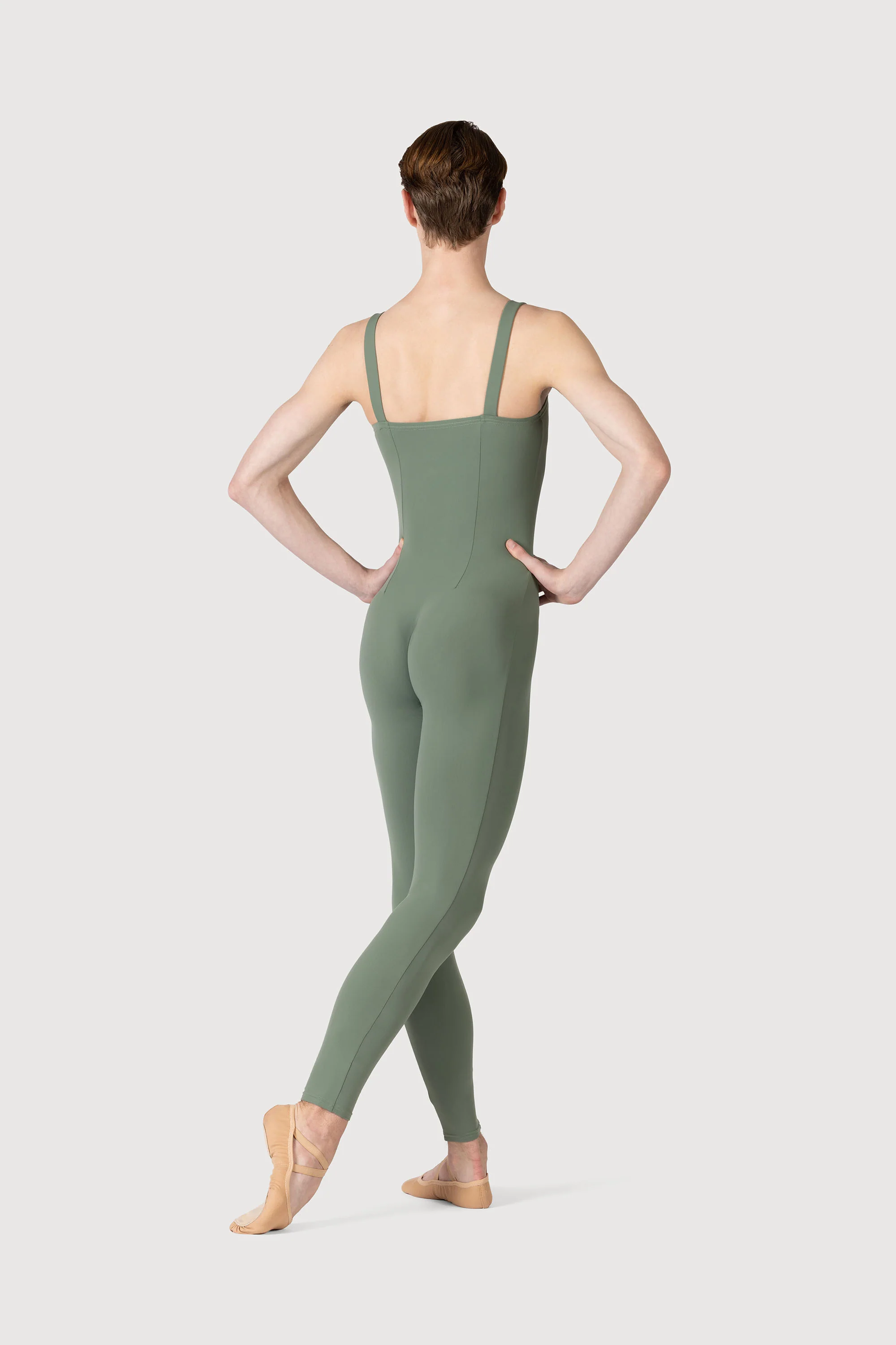 U3700M - Bloch Curtis Tank Strap Seamed Mens Unitard - Image 2