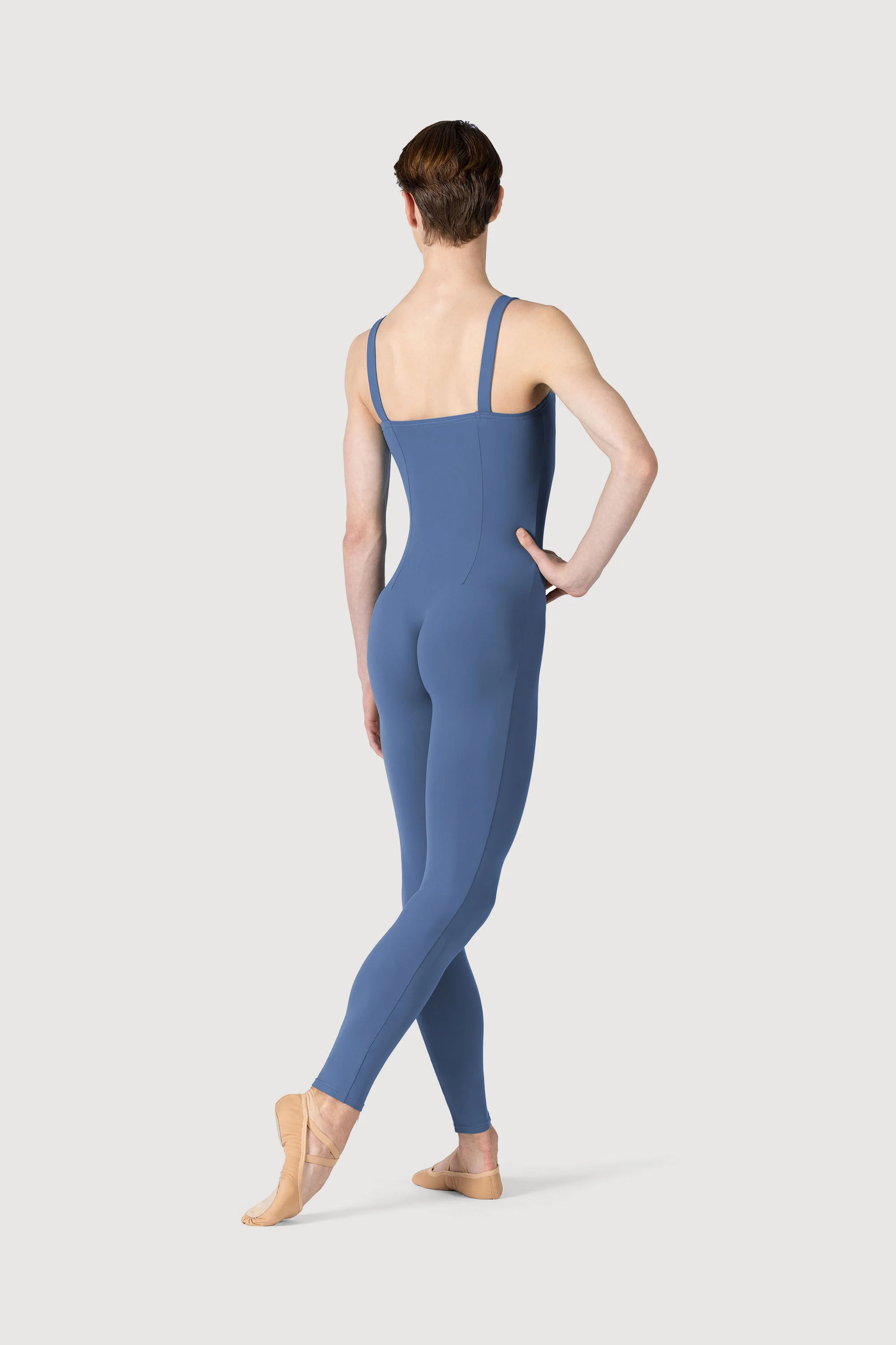 U3700M - Bloch Curtis Tank Strap Seamed Mens Unitard - Image 2
