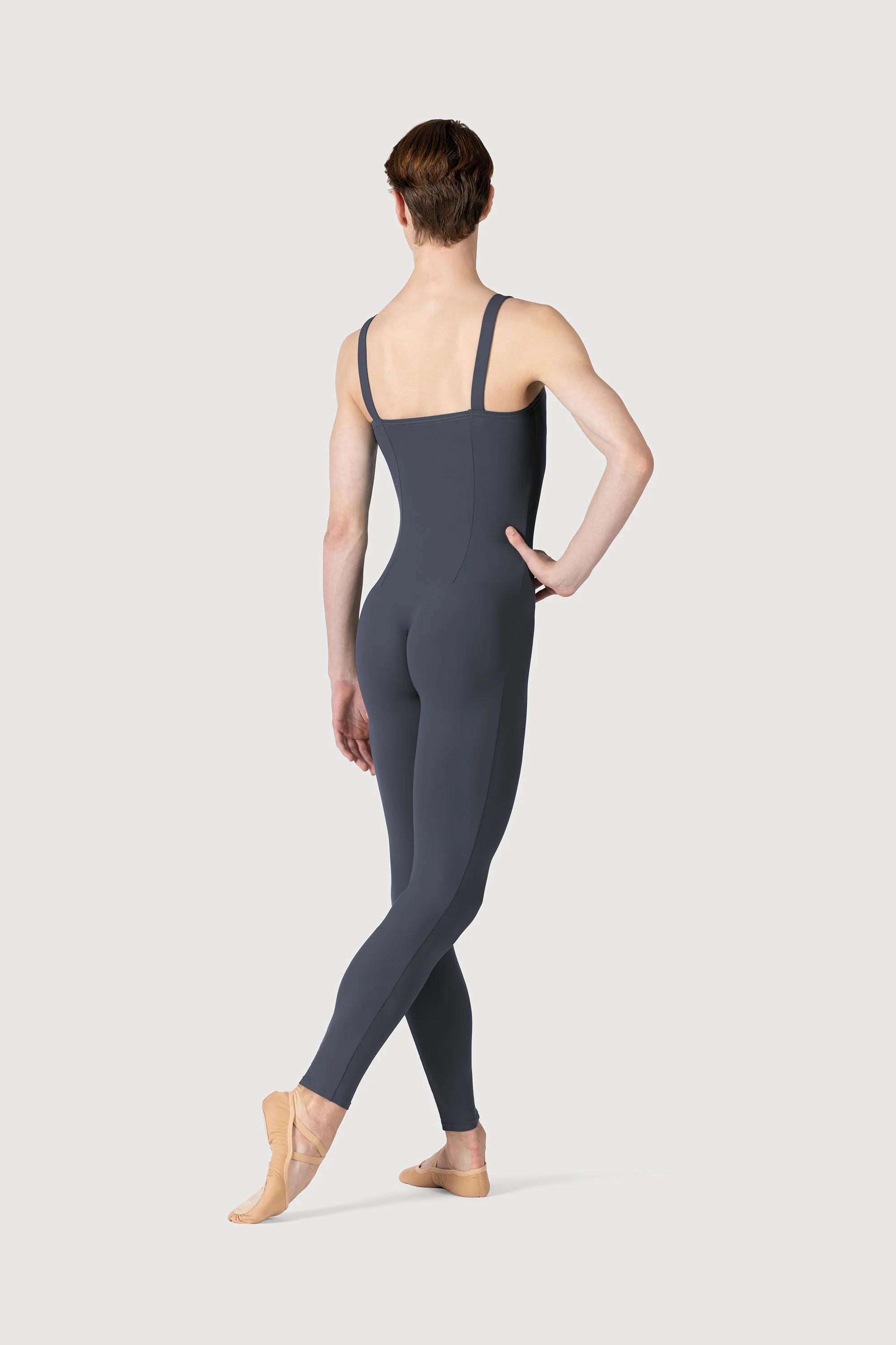 U3700M - Bloch Curtis Tank Strap Seamed Mens Unitard - Image 2