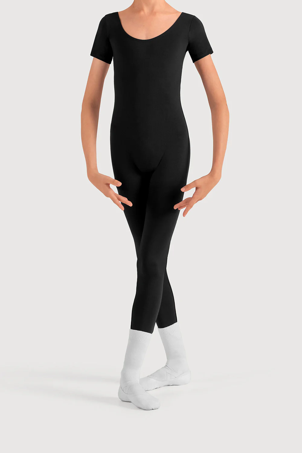 U3872B - Bloch Microlux™ Scoop Neck Cap Sleeve Boys Unitard - Image 3
