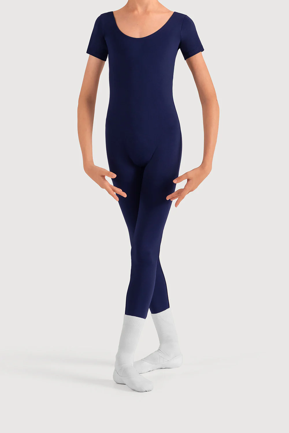 U3872B - Bloch Microlux™ Scoop Neck Cap Sleeve Boys Unitard - Image 3